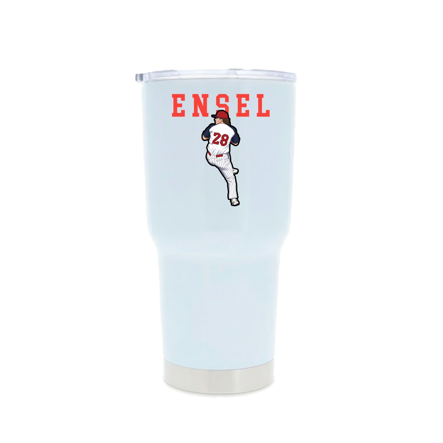 30oz Stainless Steel Tumbler — Shirsey in White