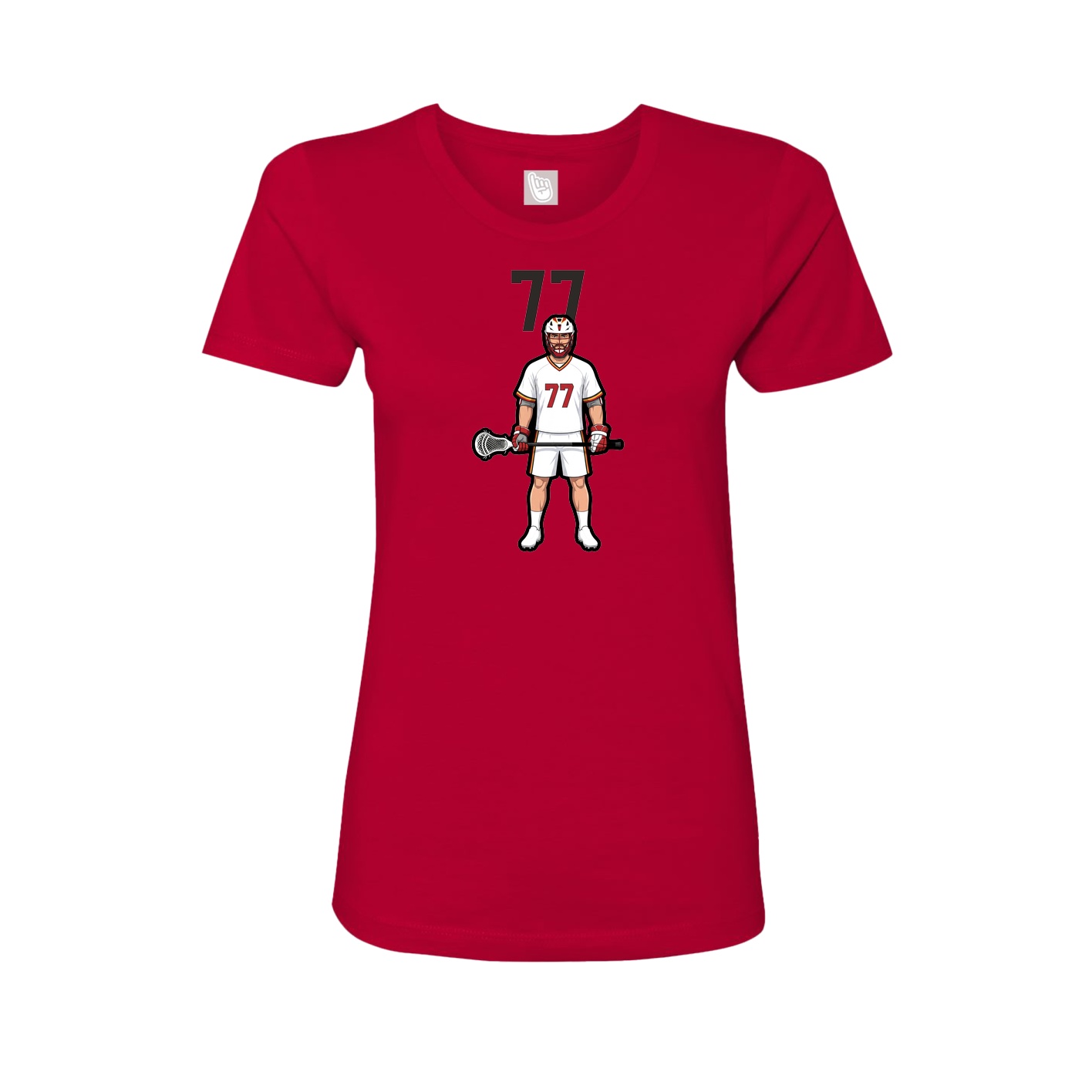 Womens Tee — Number Top in Red