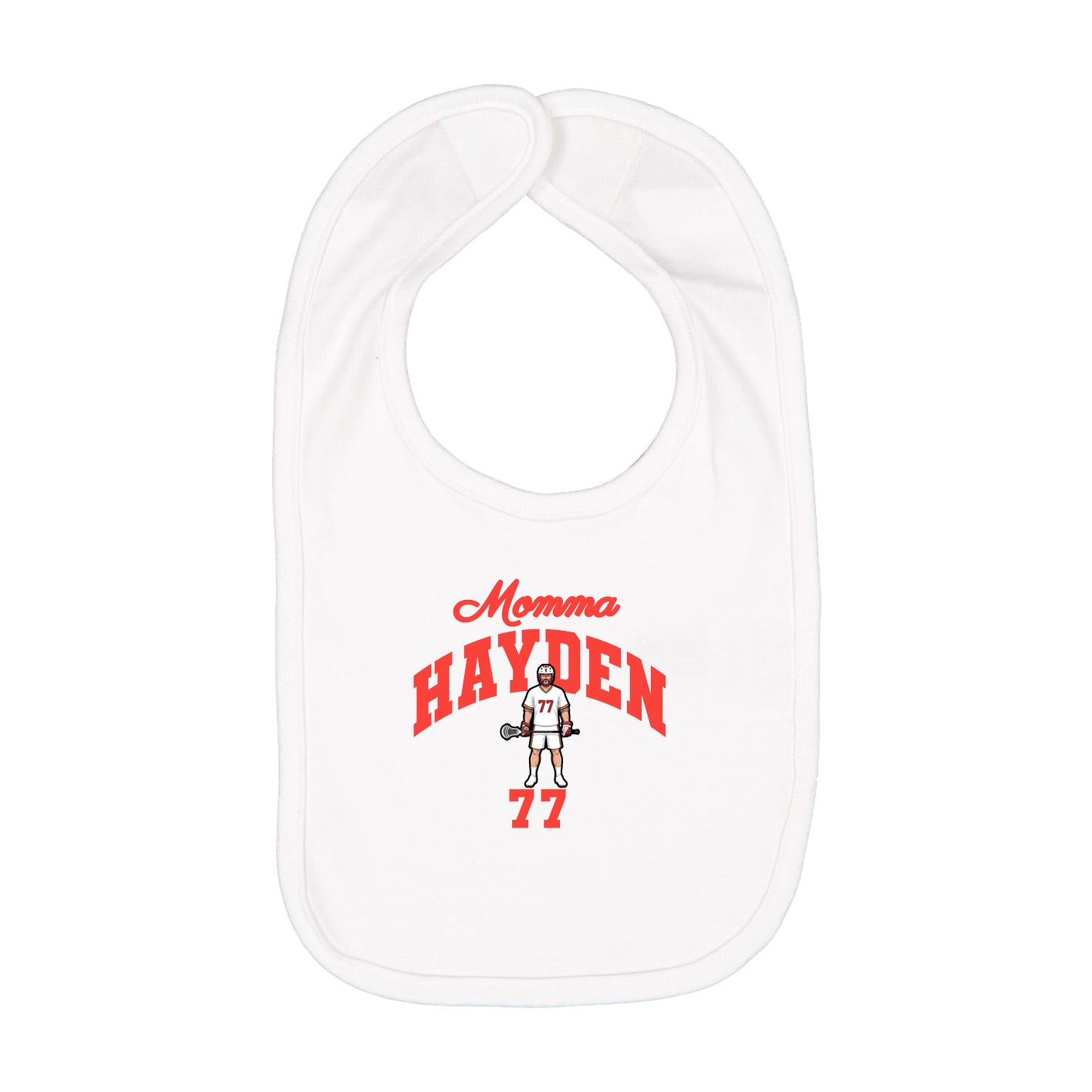 Infant Bib — Mothers Day Arch in White