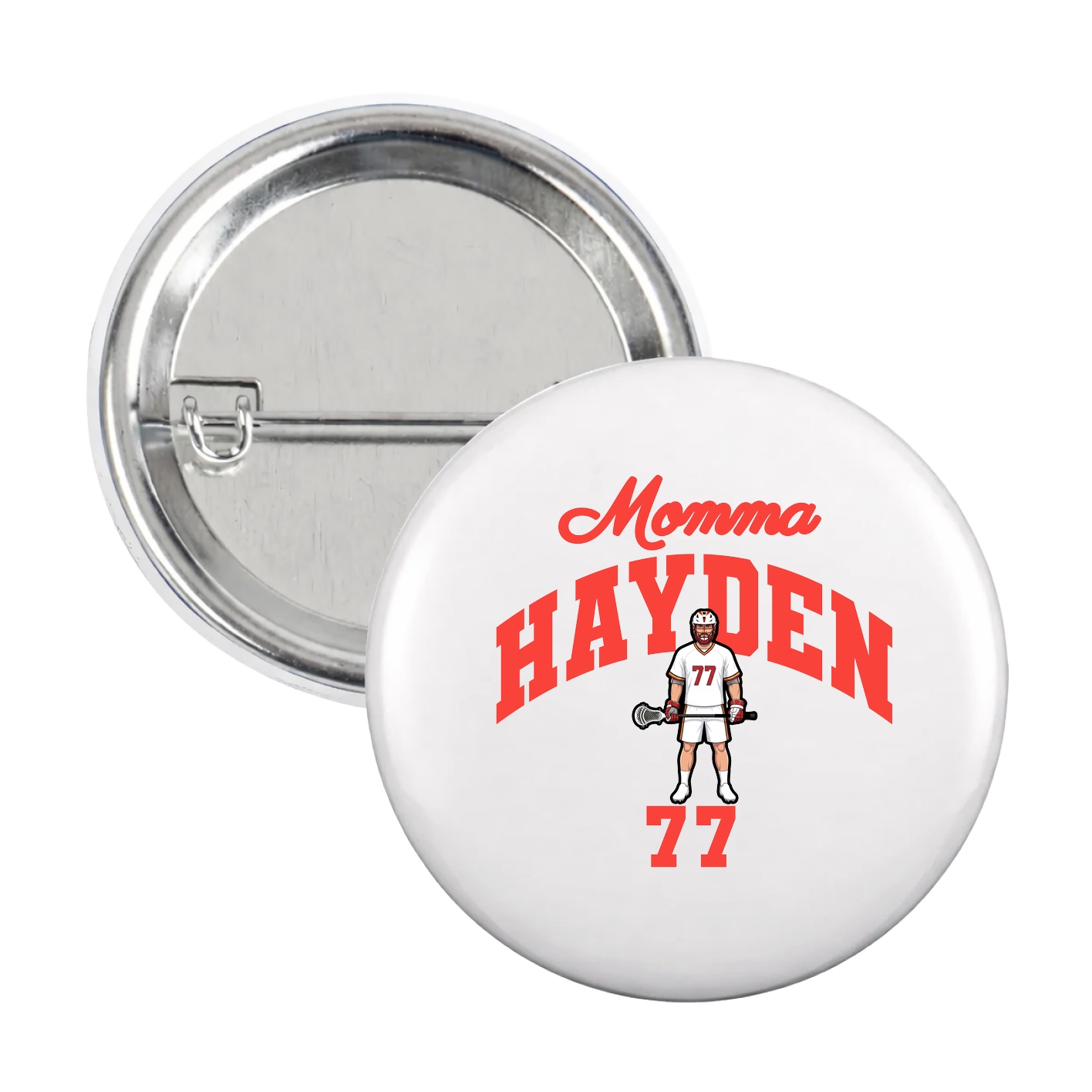 Game Day Button — Mothers Day Arch in White