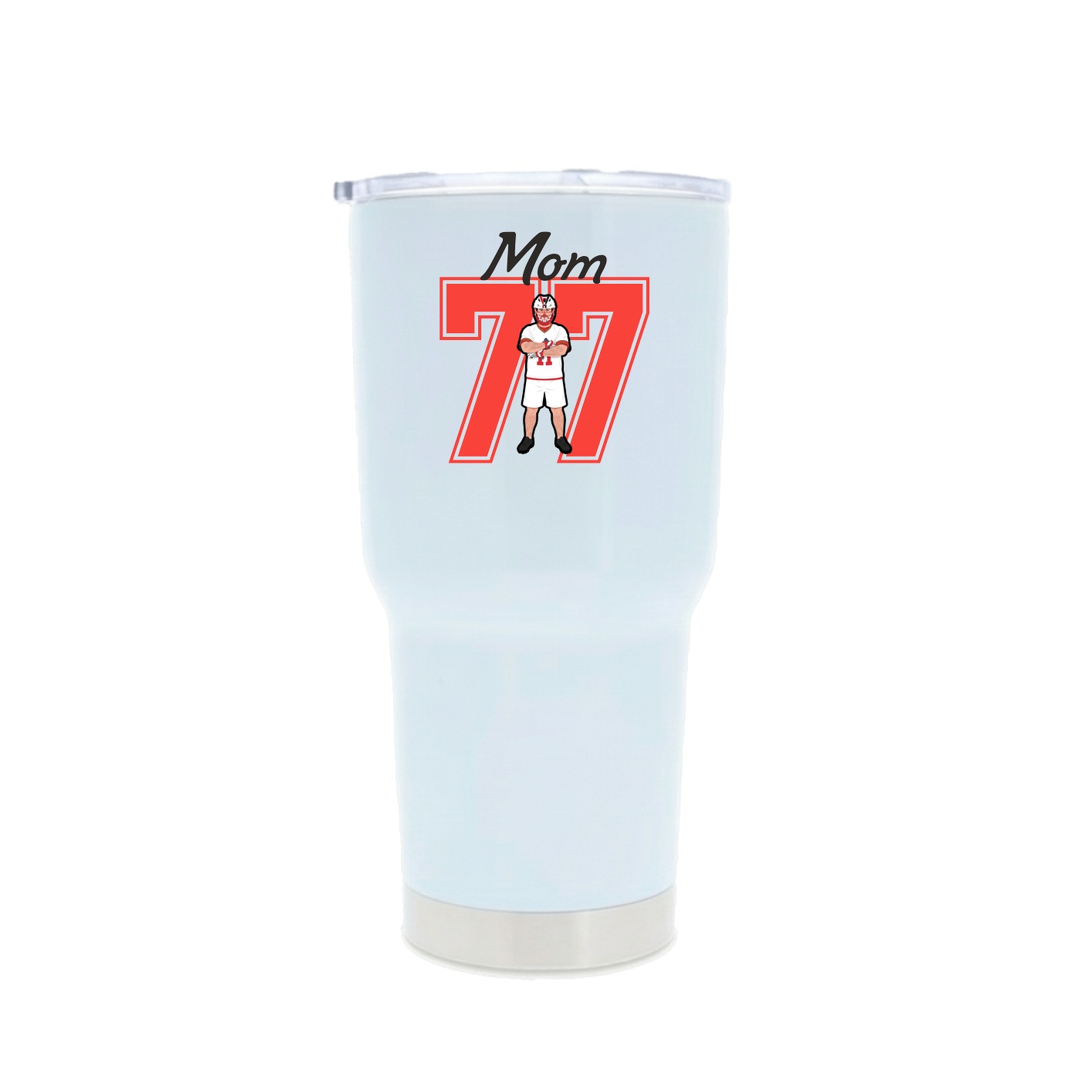 30oz Stainless Steel Tumbler — Mothers Day Shirsey in White