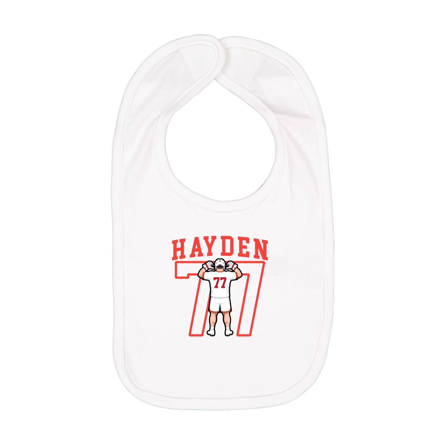 Infant Bib — Shirsey in White