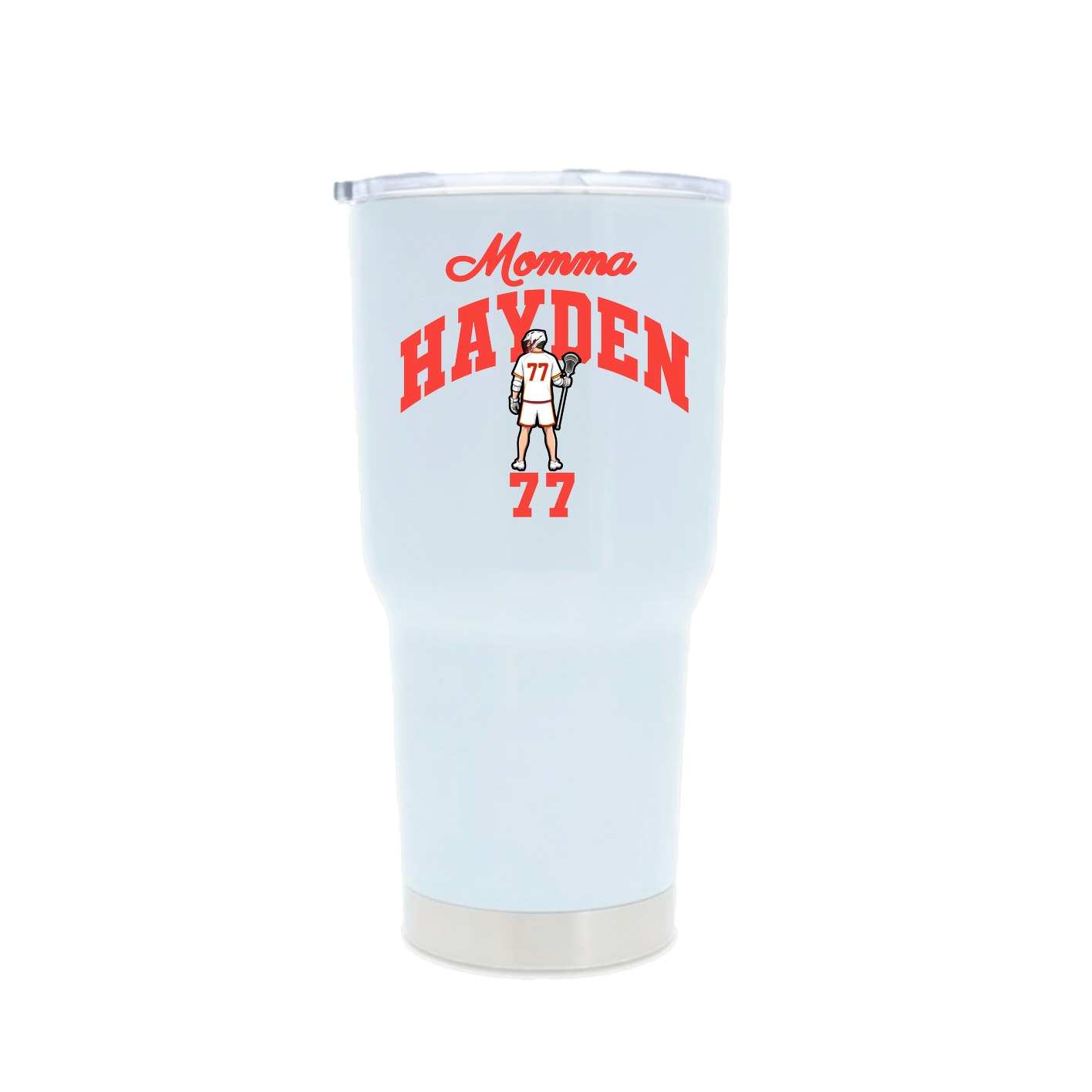 30oz Stainless Steel Tumbler — Mothers Day Arch in White