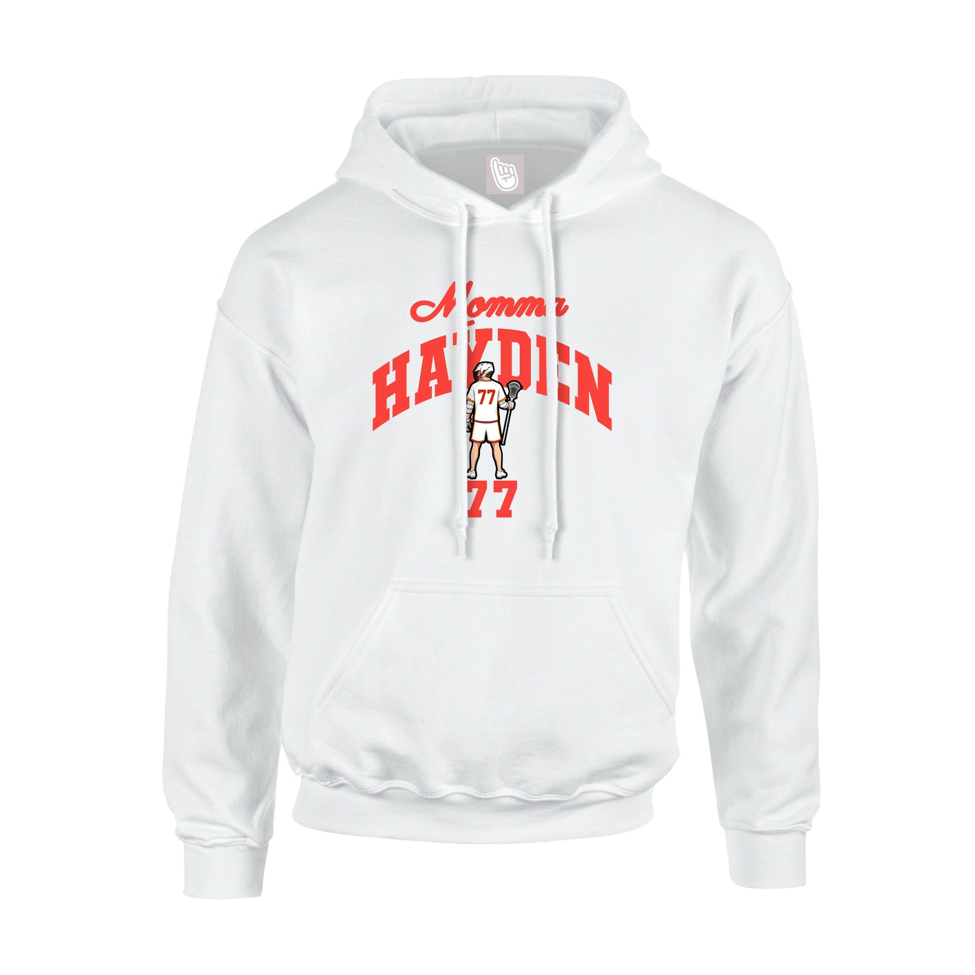 Youth Hoodie — Mothers Day Arch in White