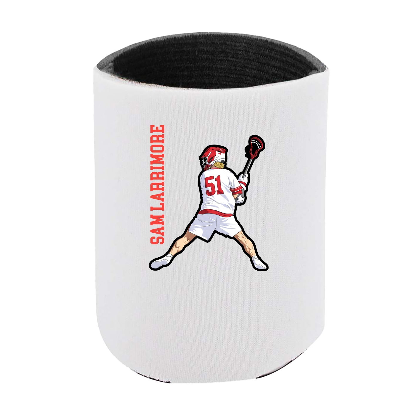 Can Holder — Name Vertical in White
