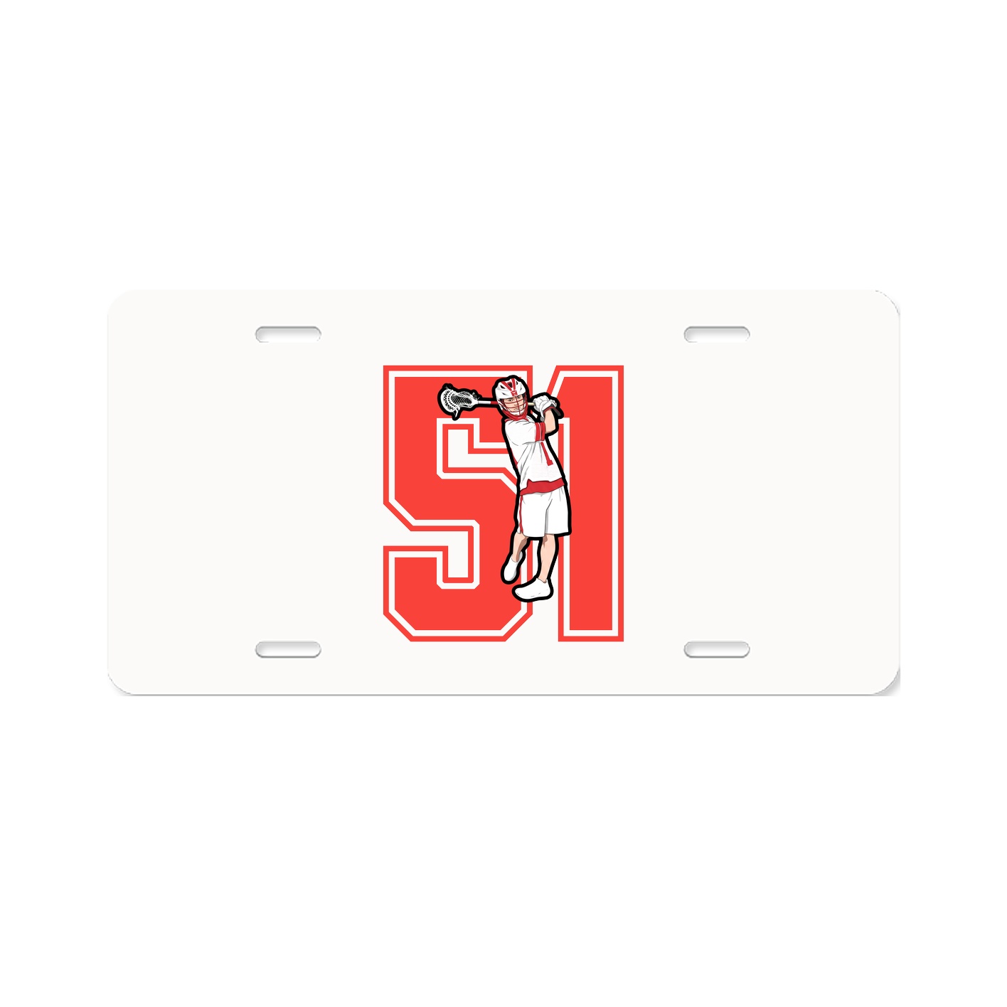License Plate — Number in Classic