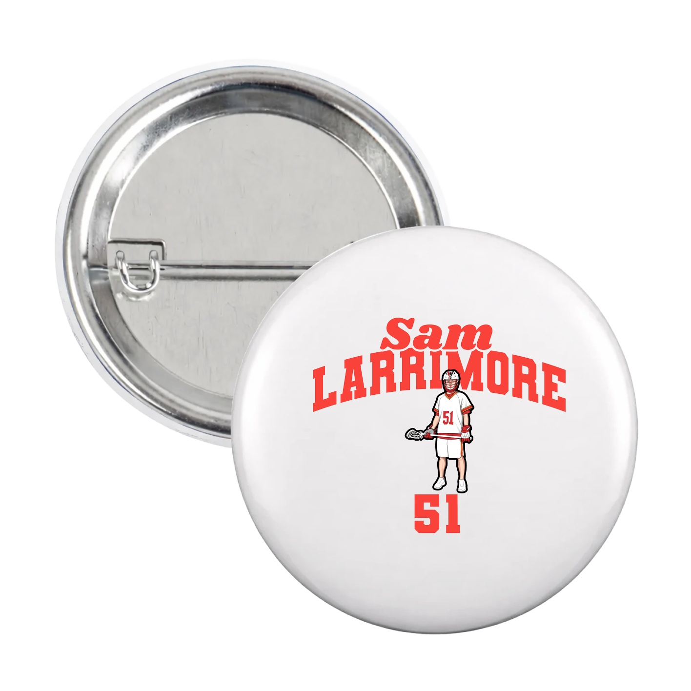 Game Day Button — Signature Arch in White