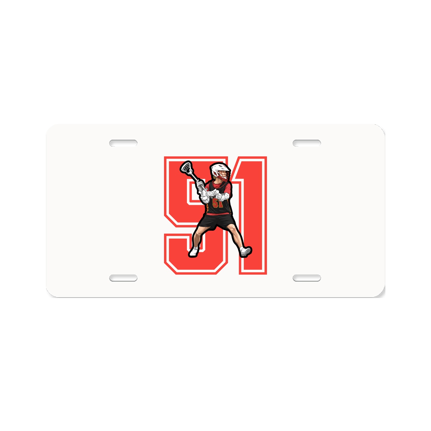 License Plate — Number in Classic