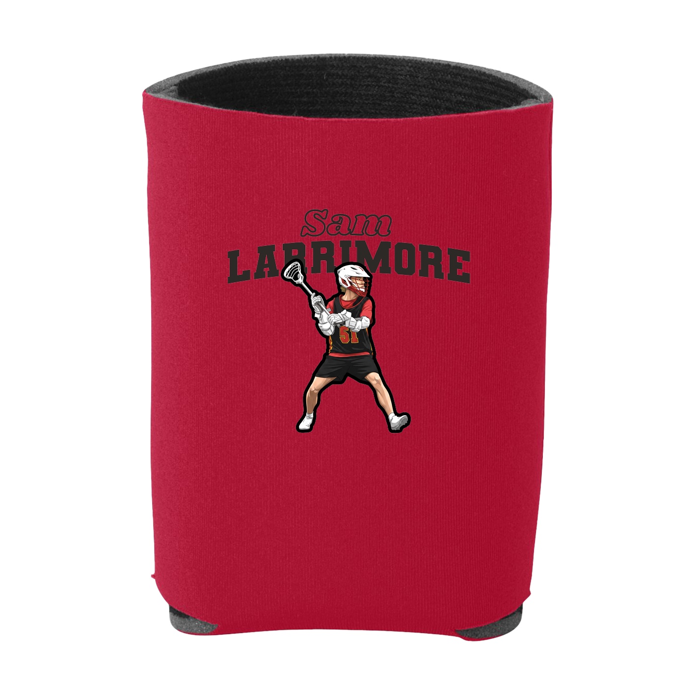 Can Holder — Name Arch in Red