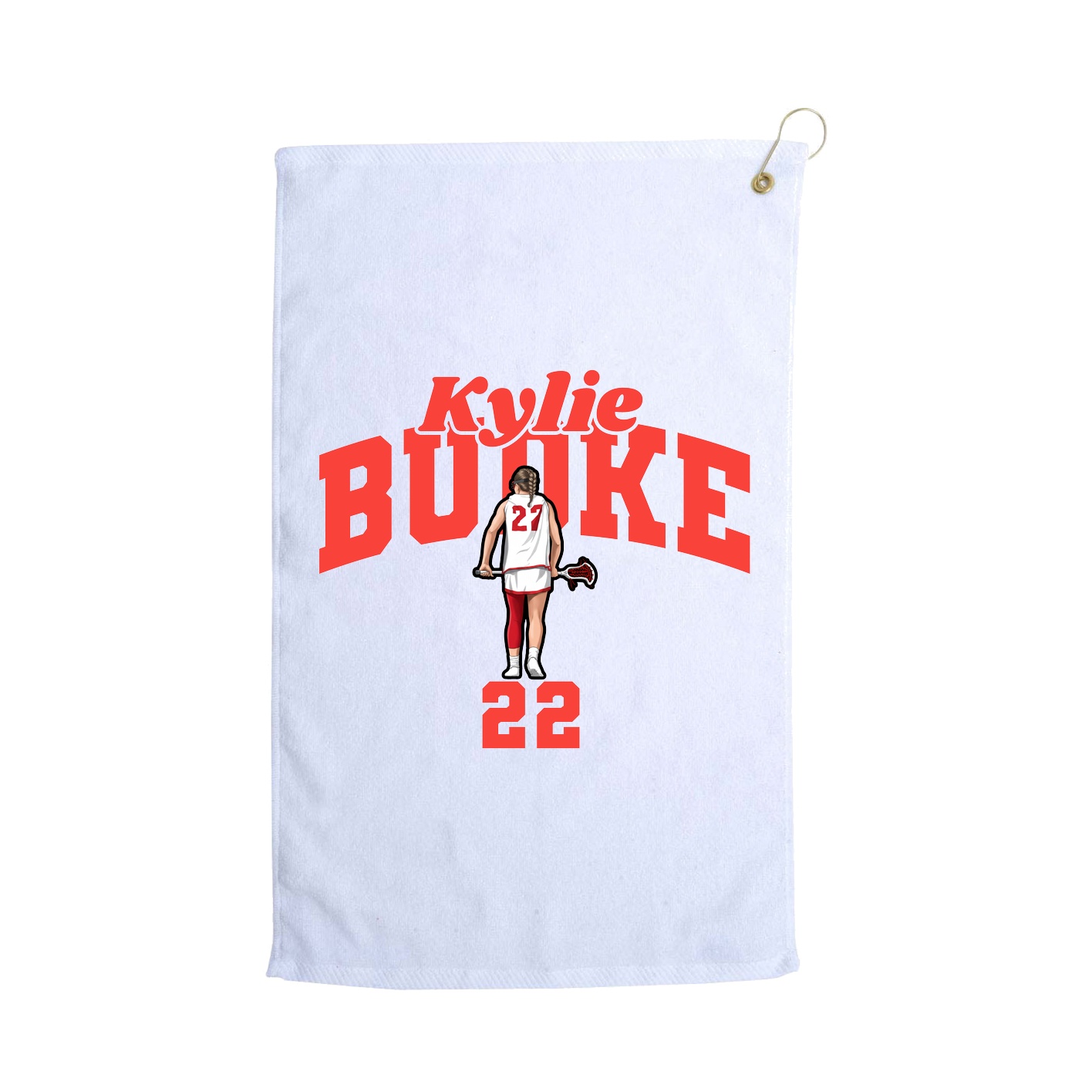 Golf Towel — Signature Arch in White
