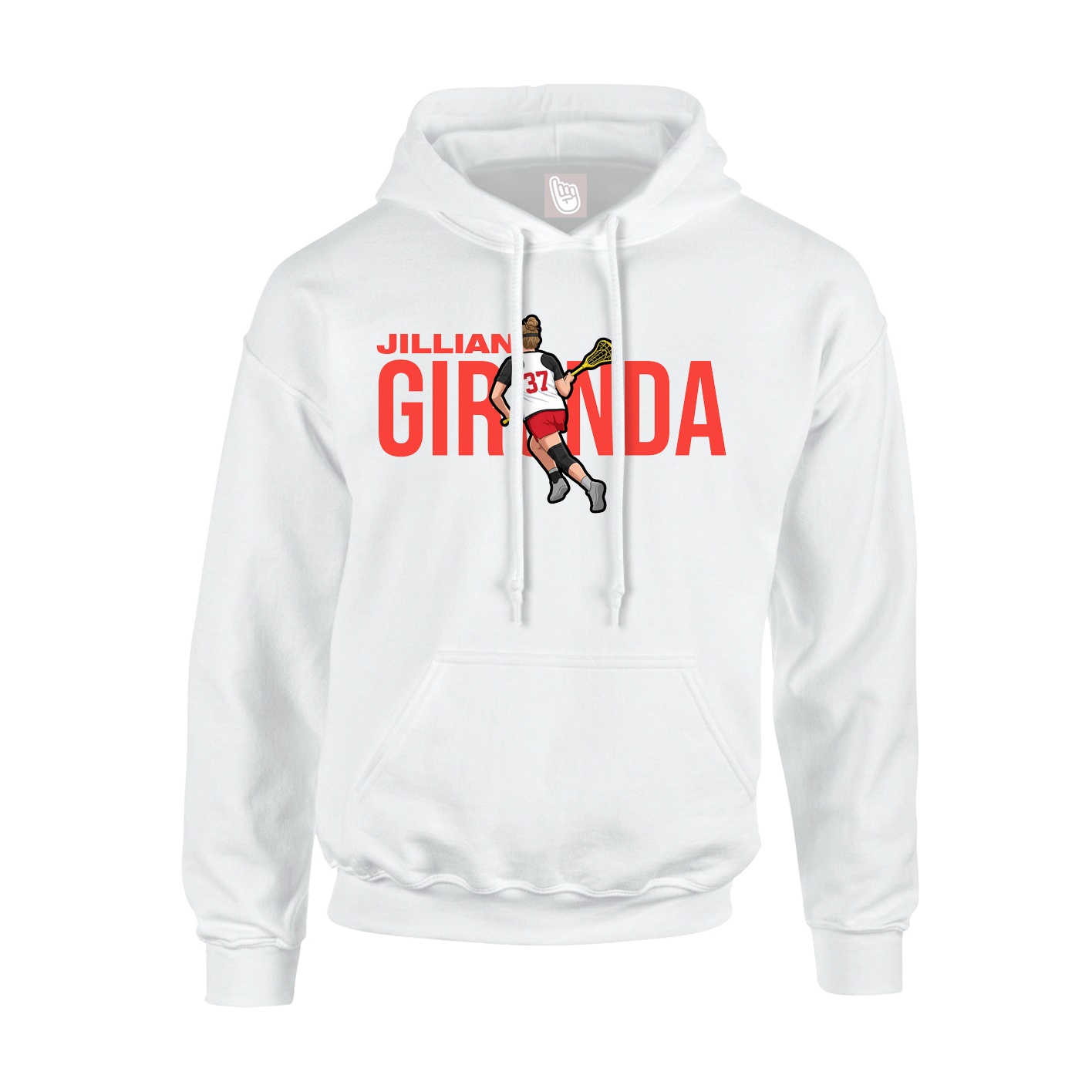 Hoodie — Player Name in White