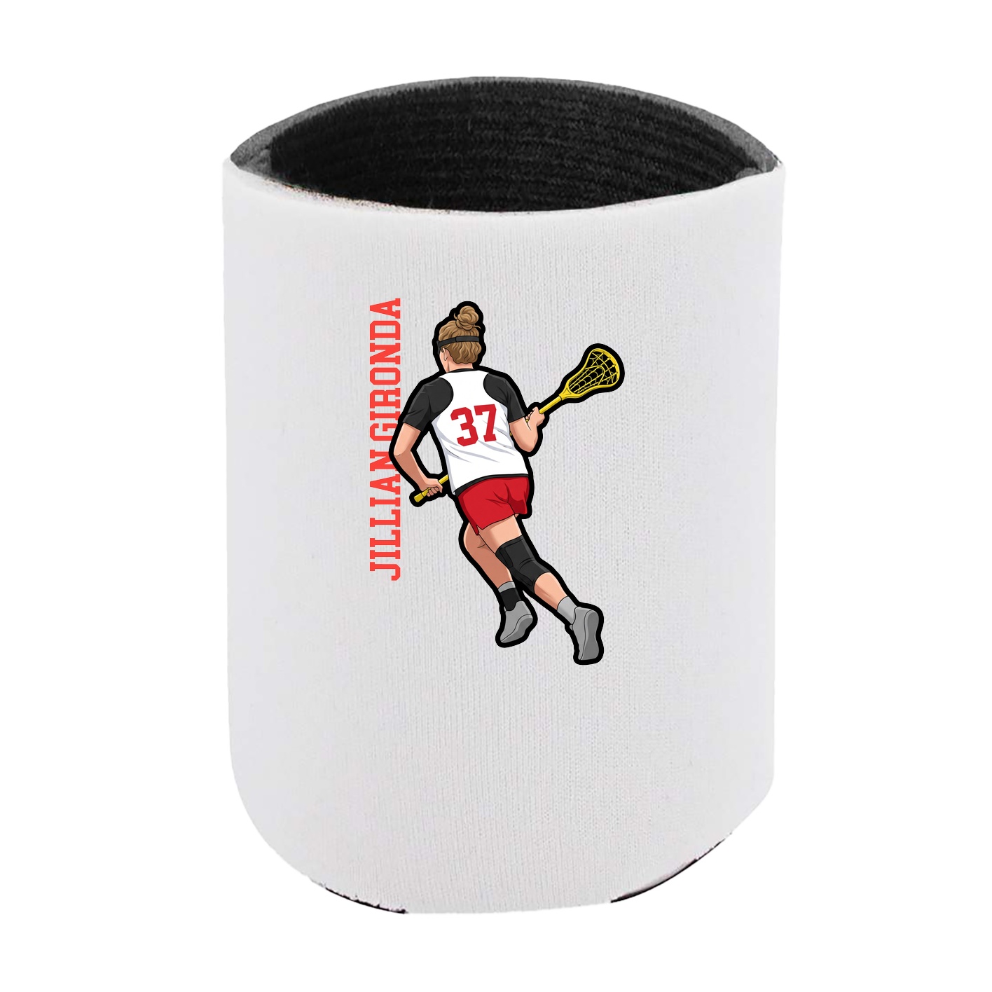 Can Holder — Name Vertical in White