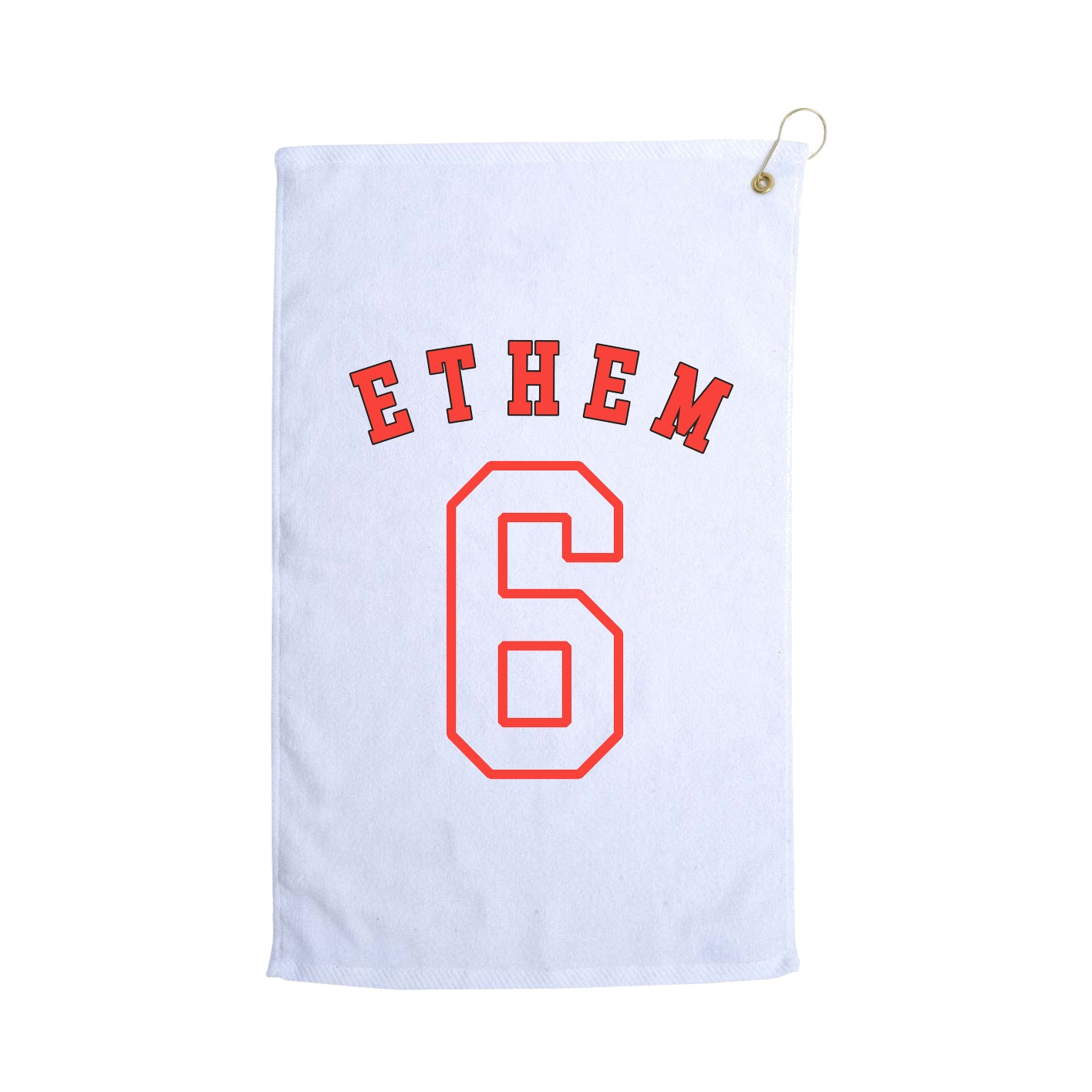 Golf Towel — Shirsey Arch in White