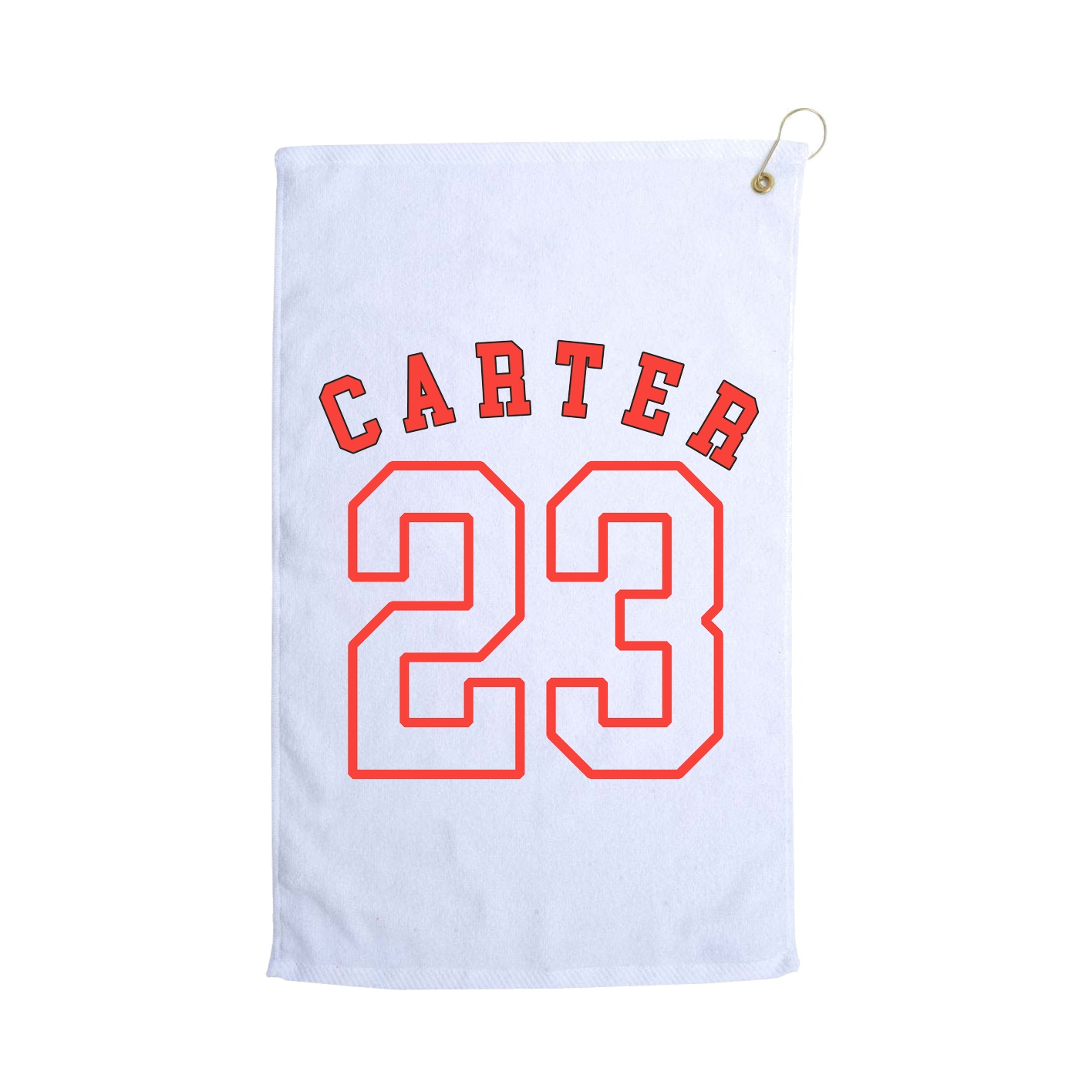Golf Towel — Shirsey Arch in White