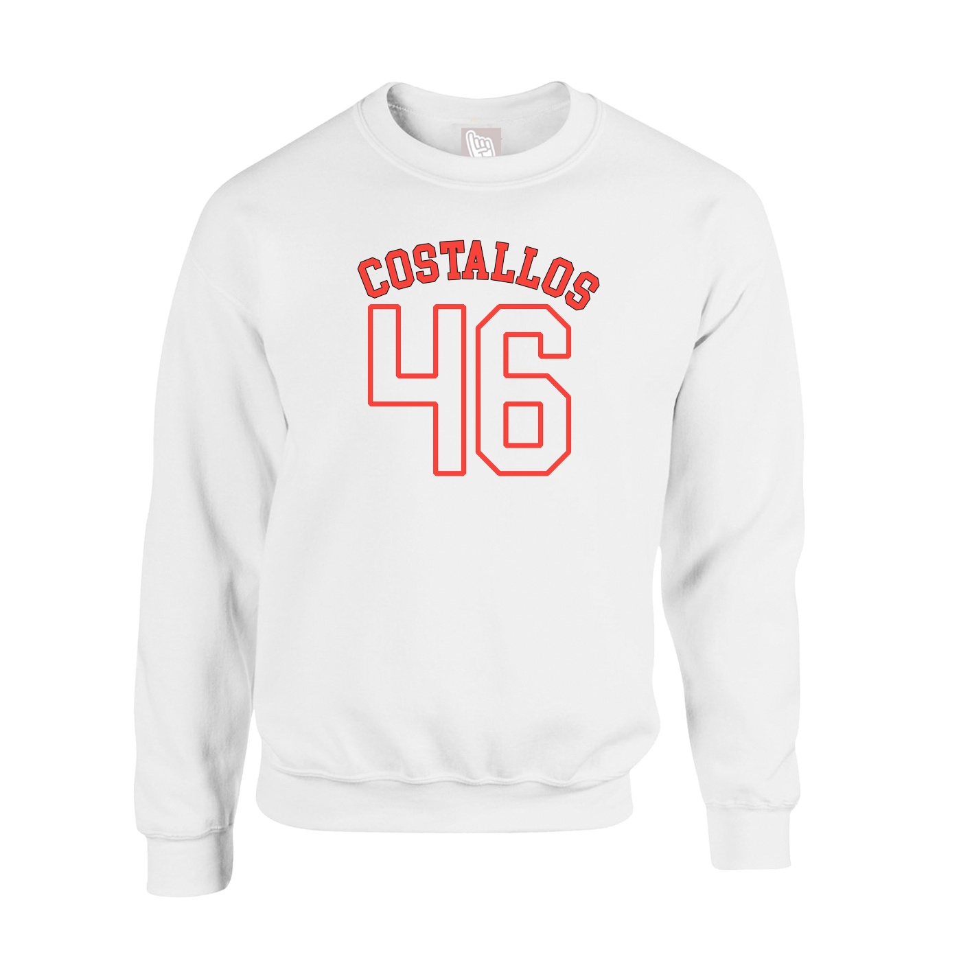 Fleece Crew — Shirsey Arch in White