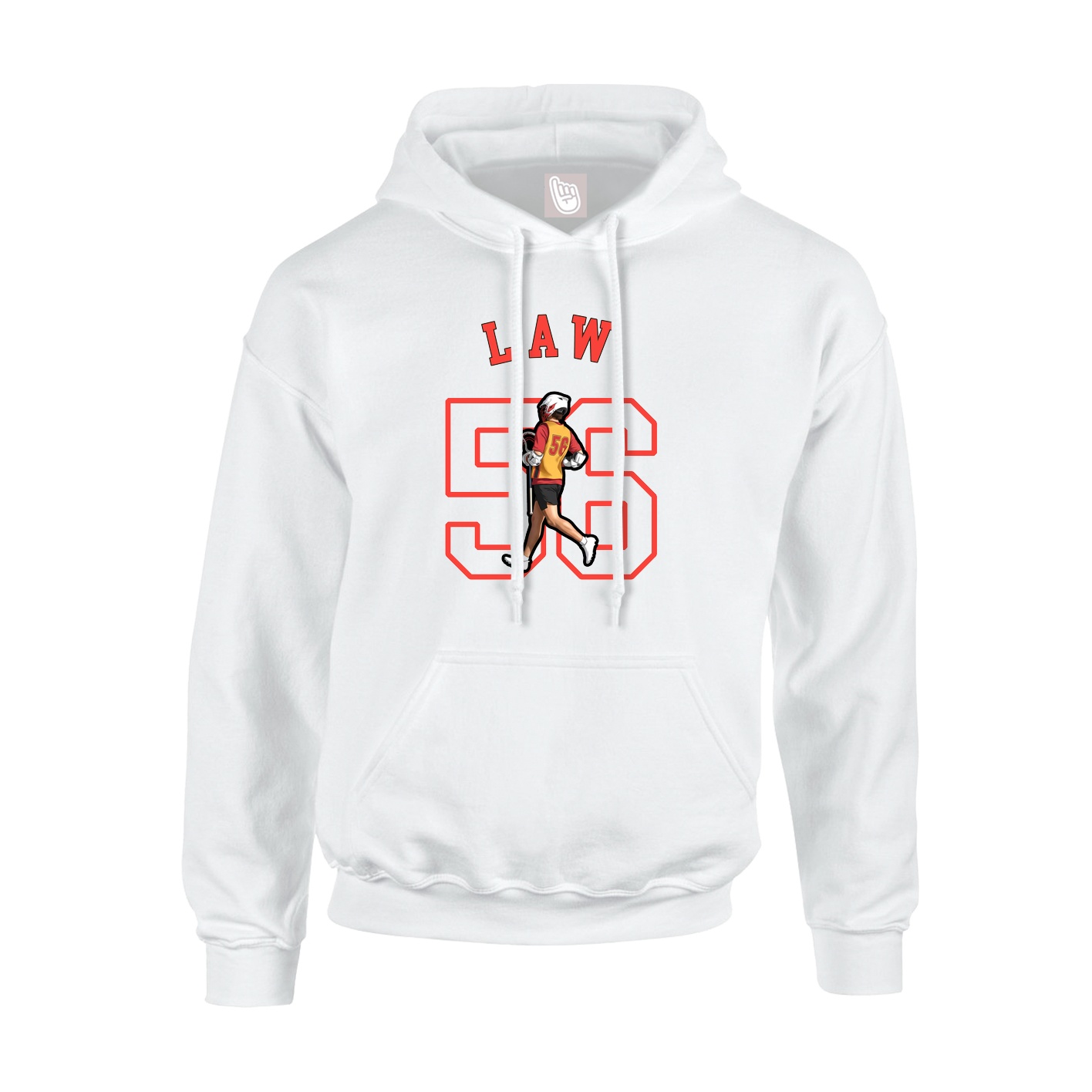Youth Hoodie — Shirsey Arch in White