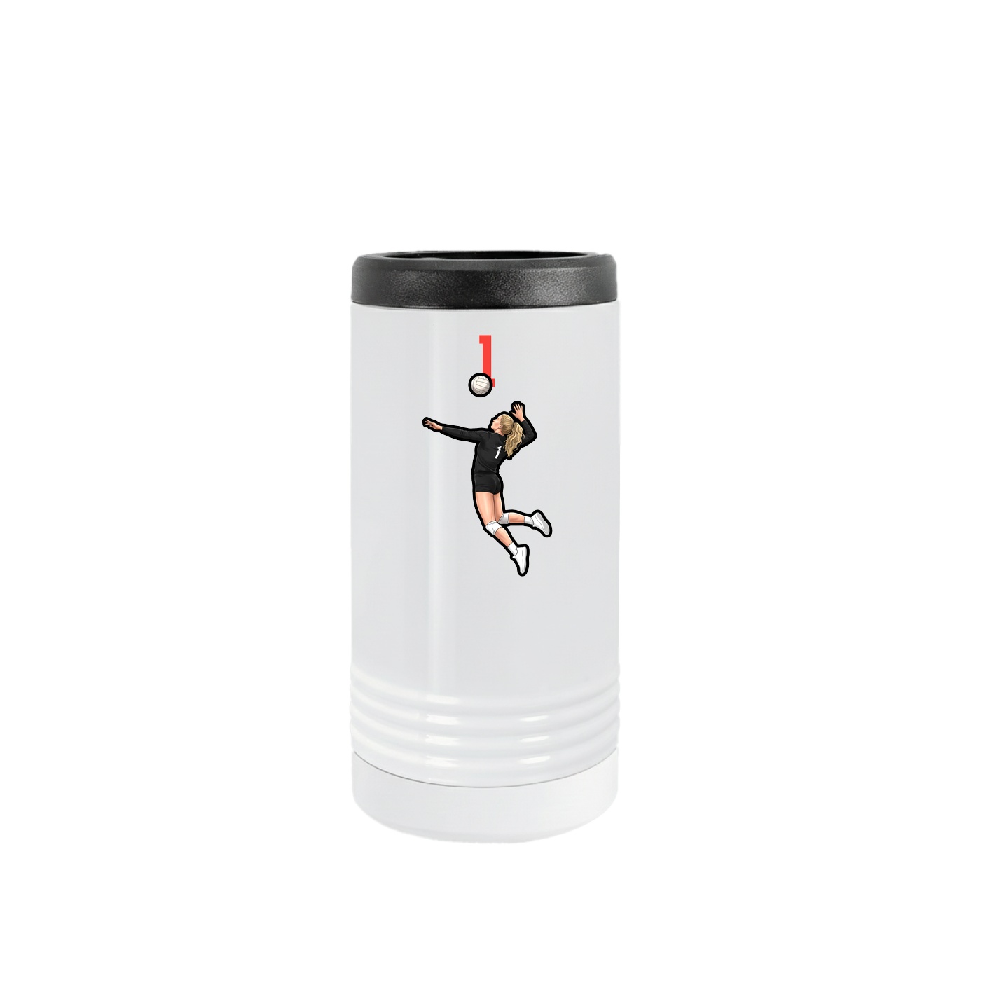 Slim Beverage Holder — Number Top in White