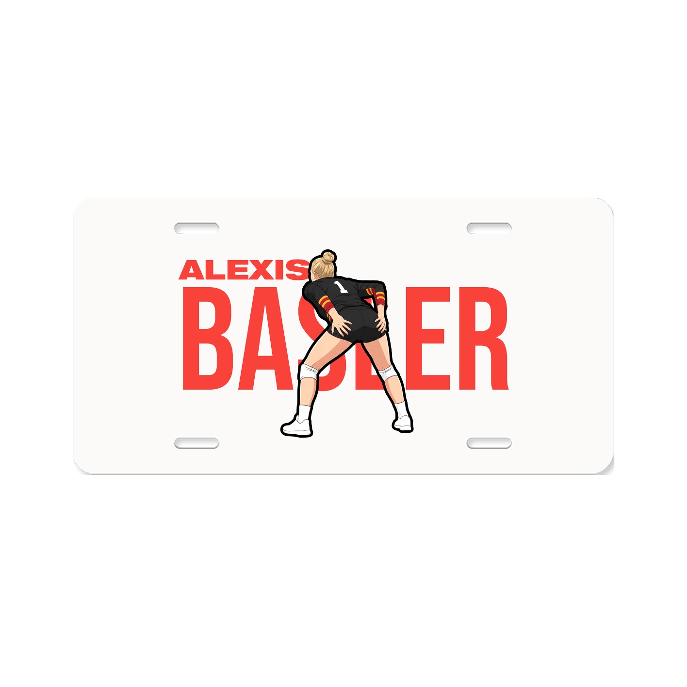 License Plate — Player Name in Classic