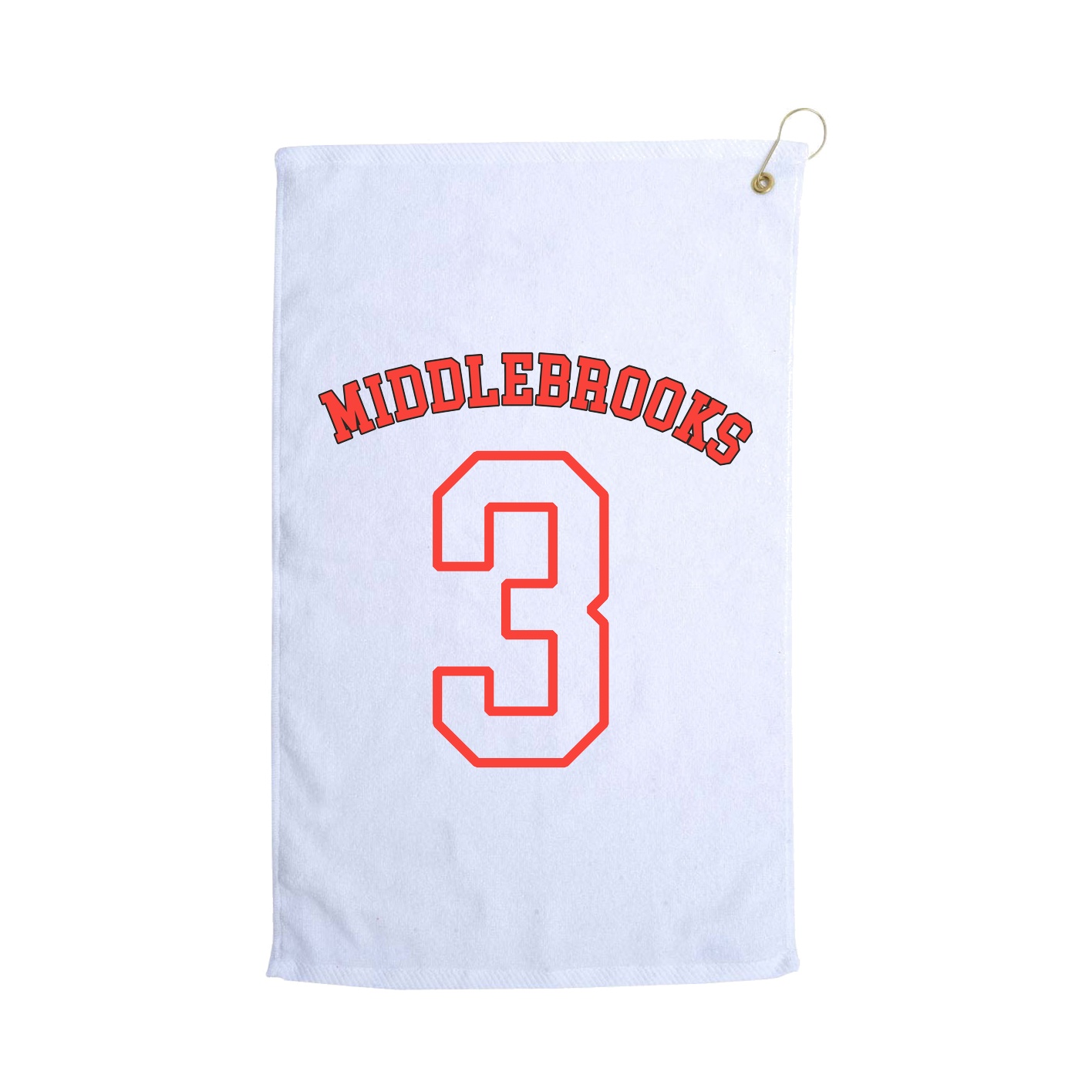 Golf Towel — Shirsey Arch in White