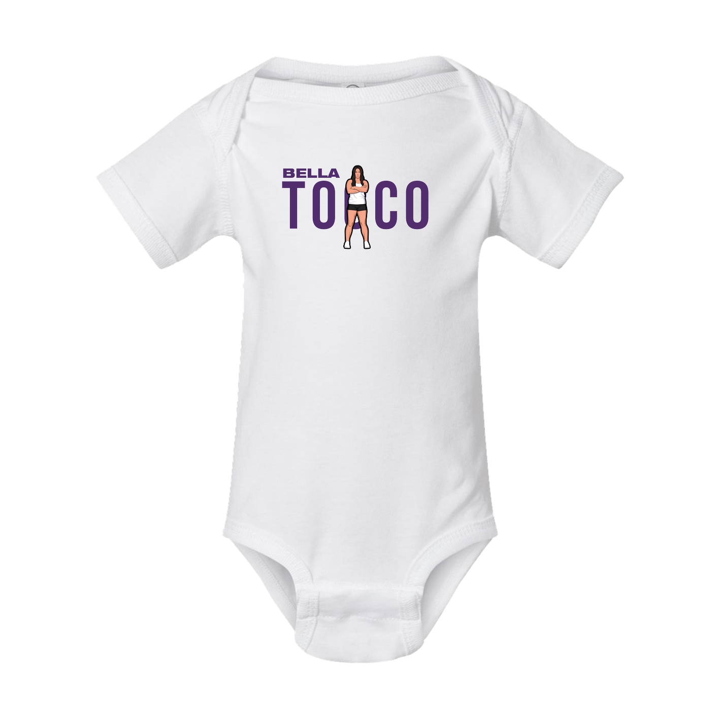Baby Onesie — Player Name in White