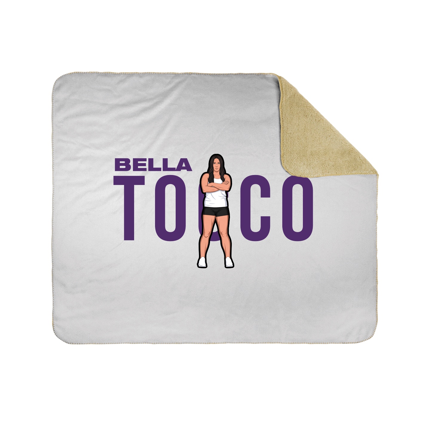 Throw Blanket — Player Name in White