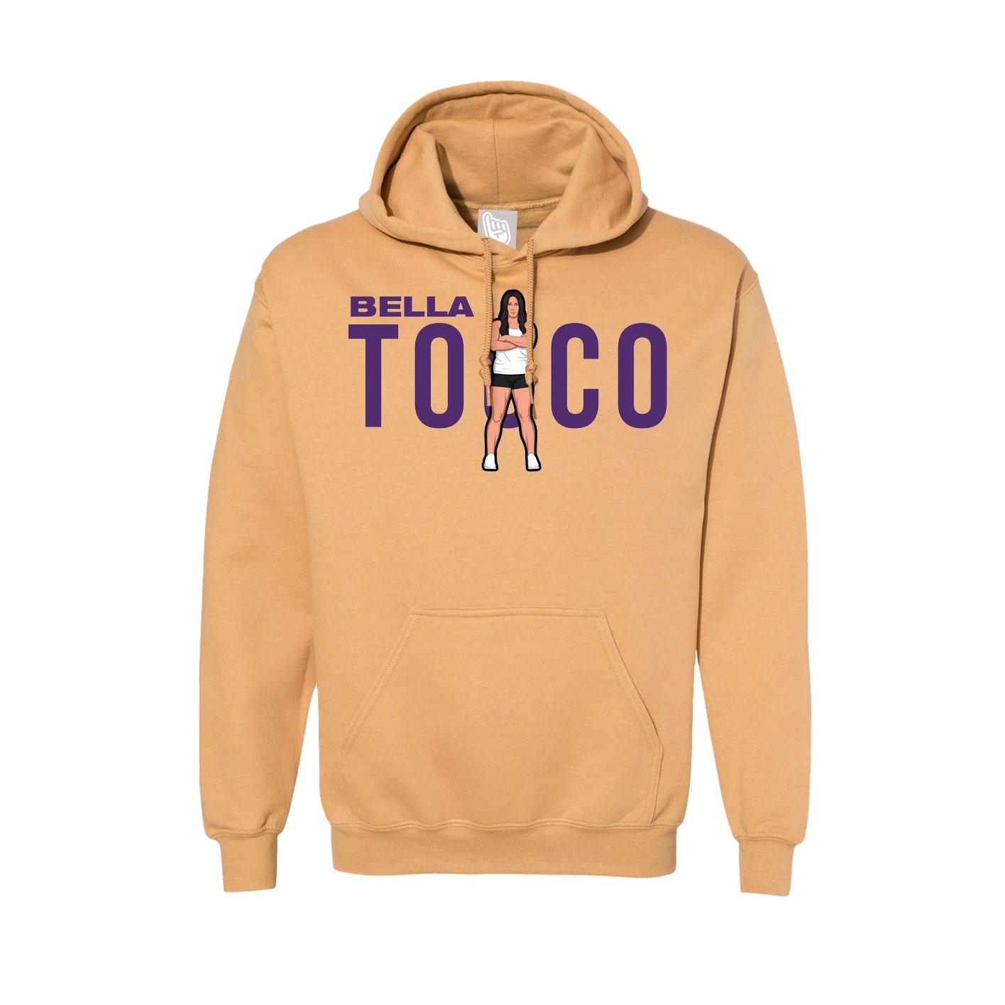 Hoodie — Player Name in Vegas Gold