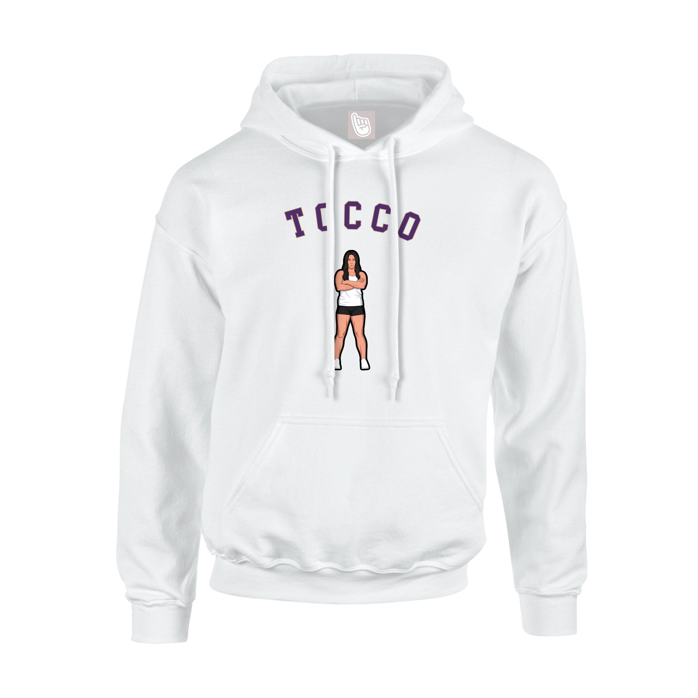 Youth Hoodie — Shirsey Arch in White