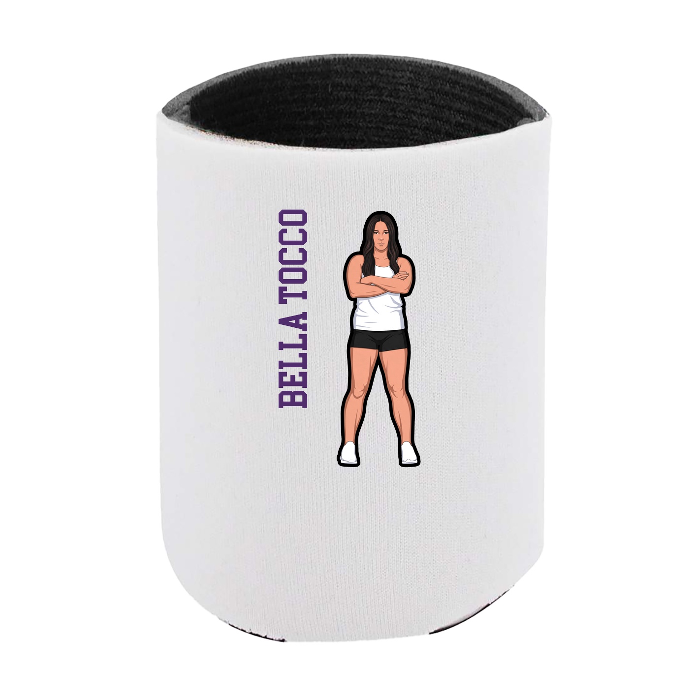 Can Holder — Name Vertical in White