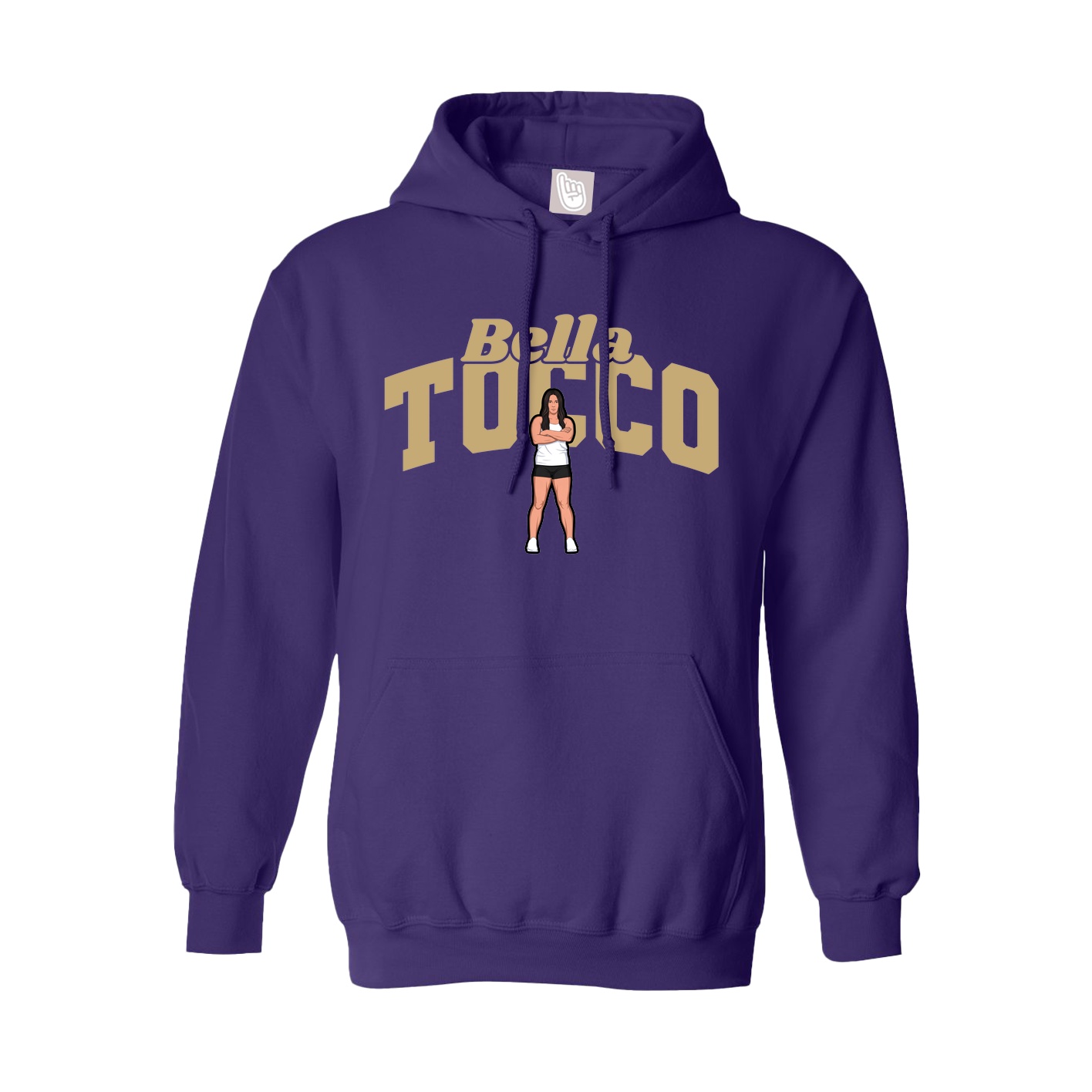 Youth Hoodie — Signature Arch in Purple