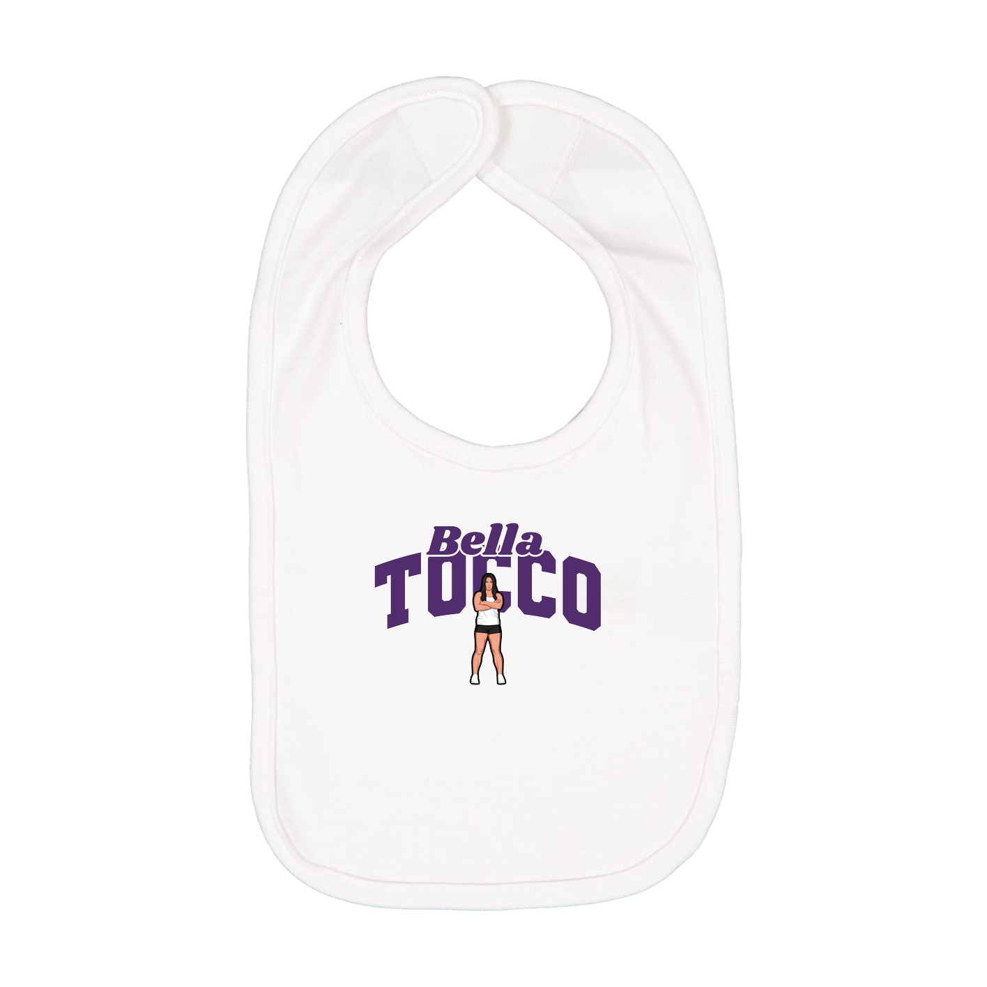 Infant Bib — Signature Arch in White