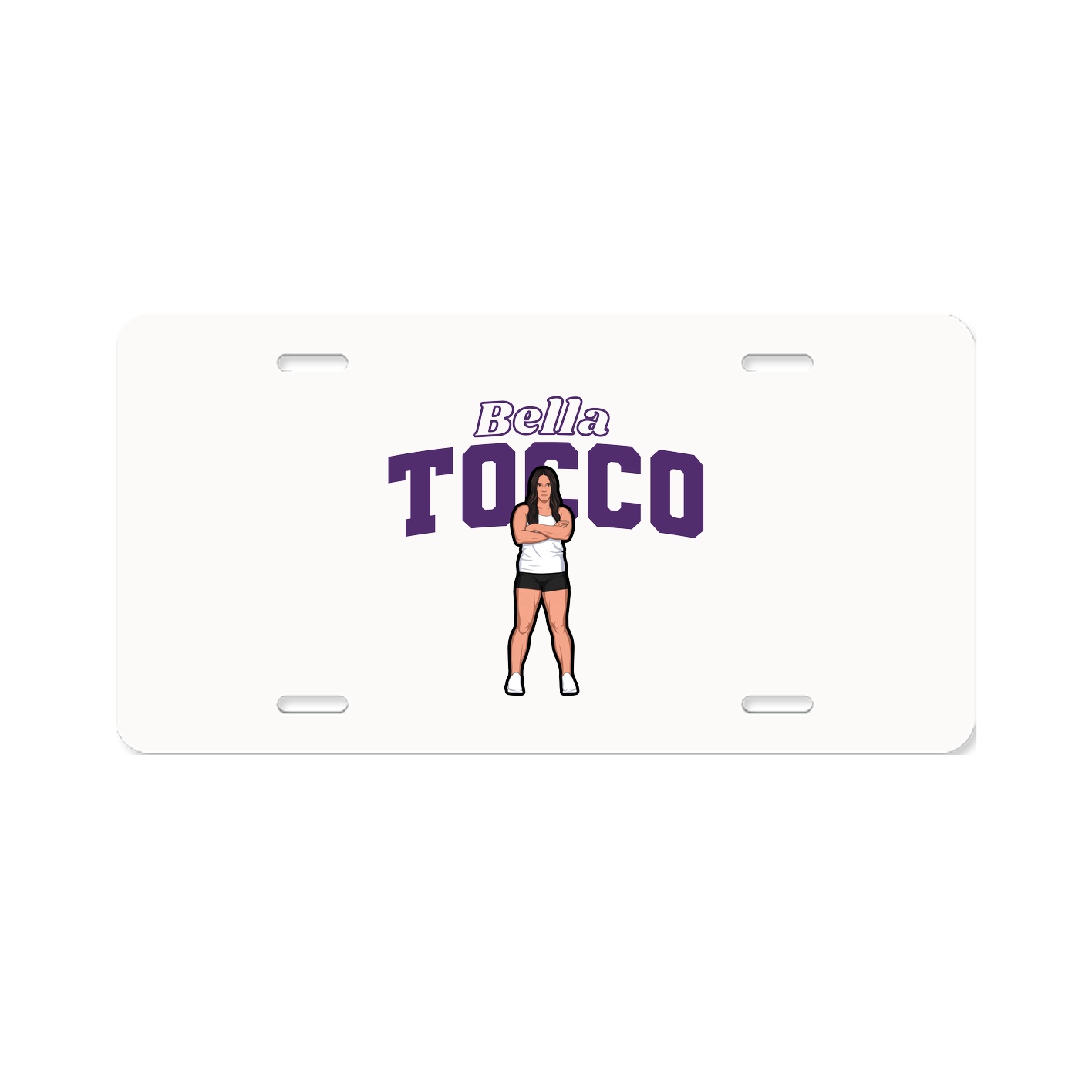 License Plate — Name Arch in Classic