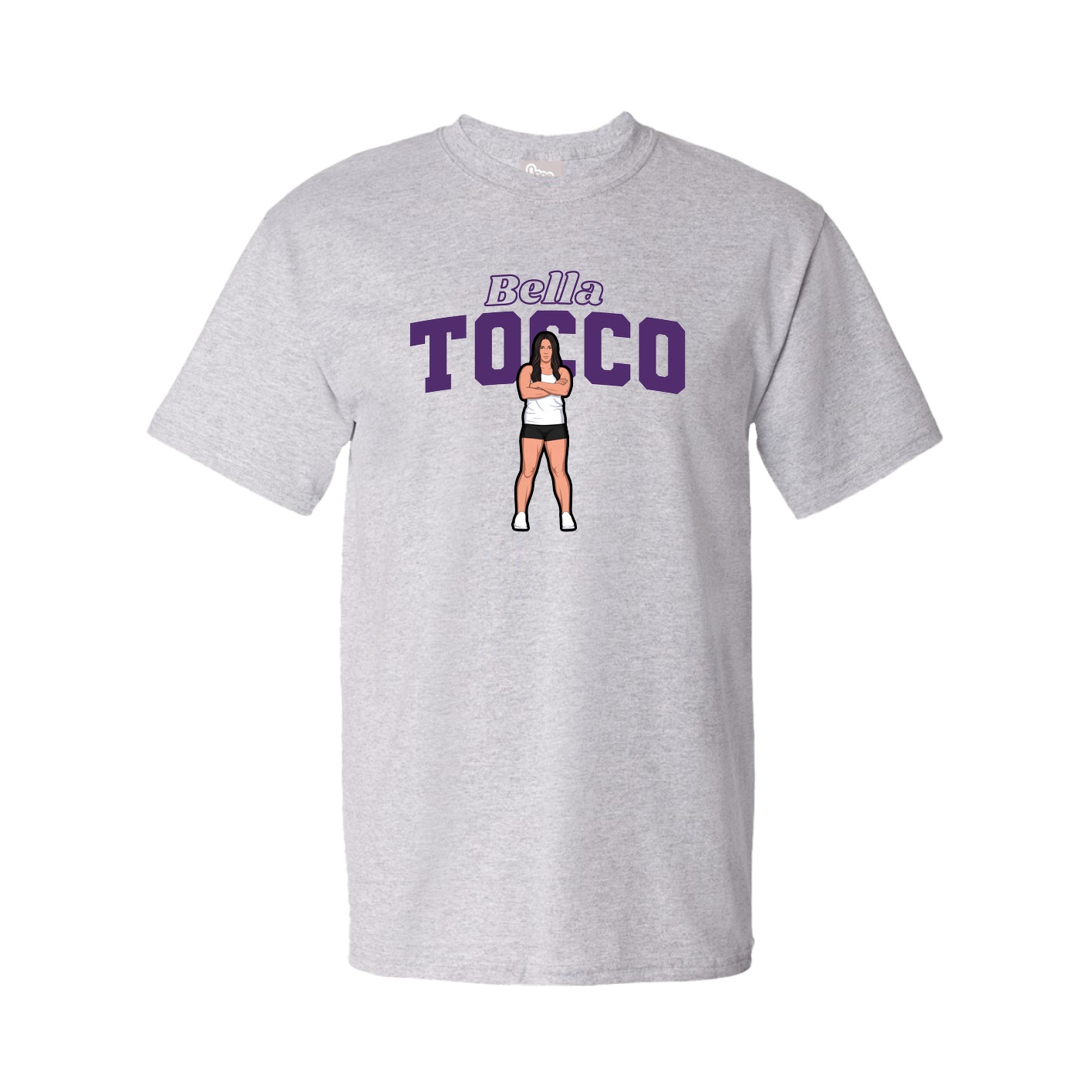 Youth Tee — Name Arch in Grey