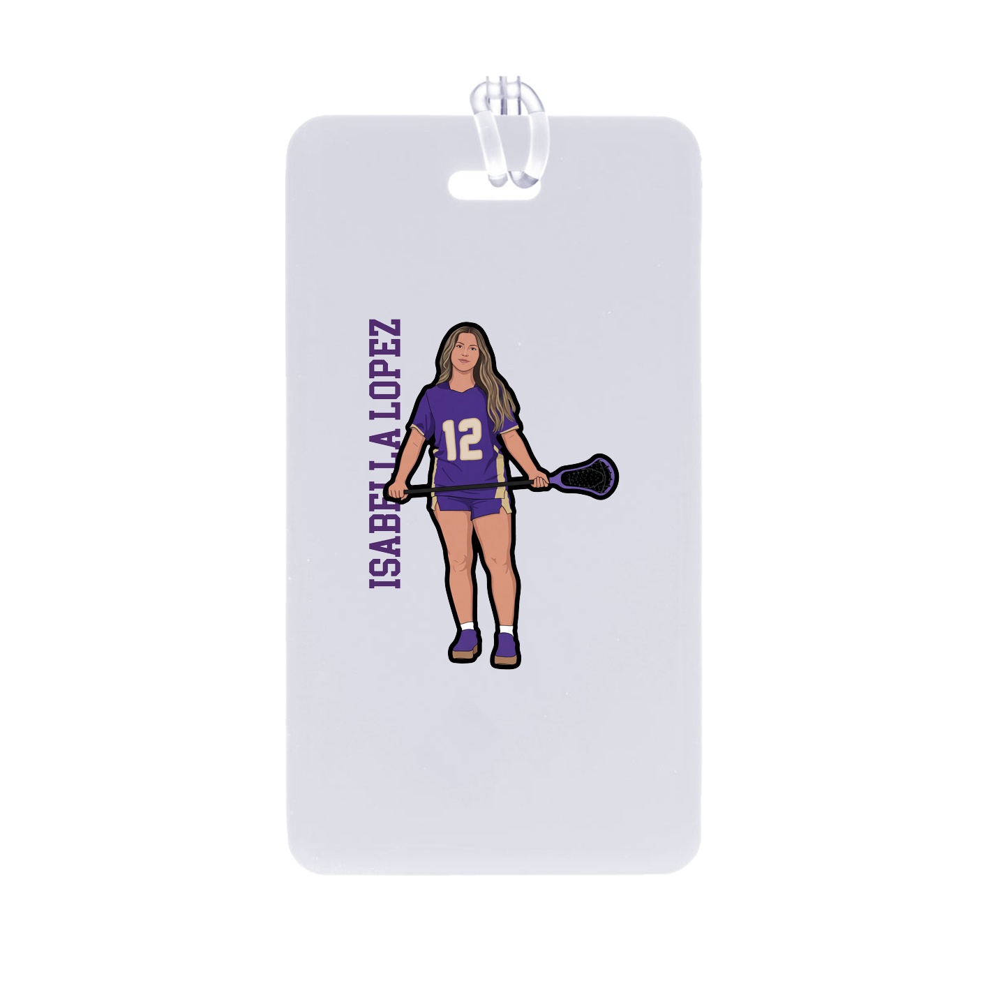 Bag Tag — Name Vertical in Classic