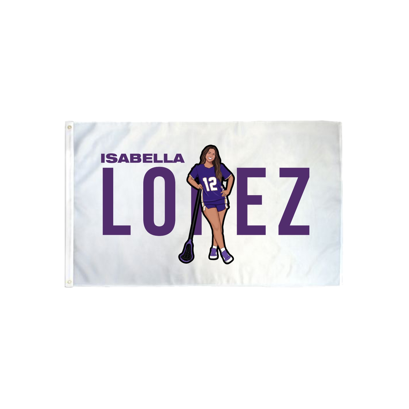 3x5 Flag — Player Name in Classic