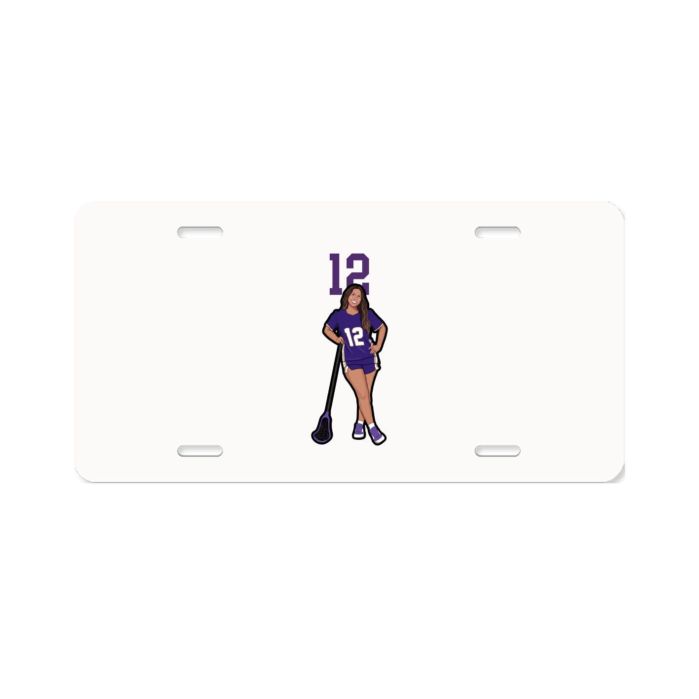 License Plate — Number Top in Classic