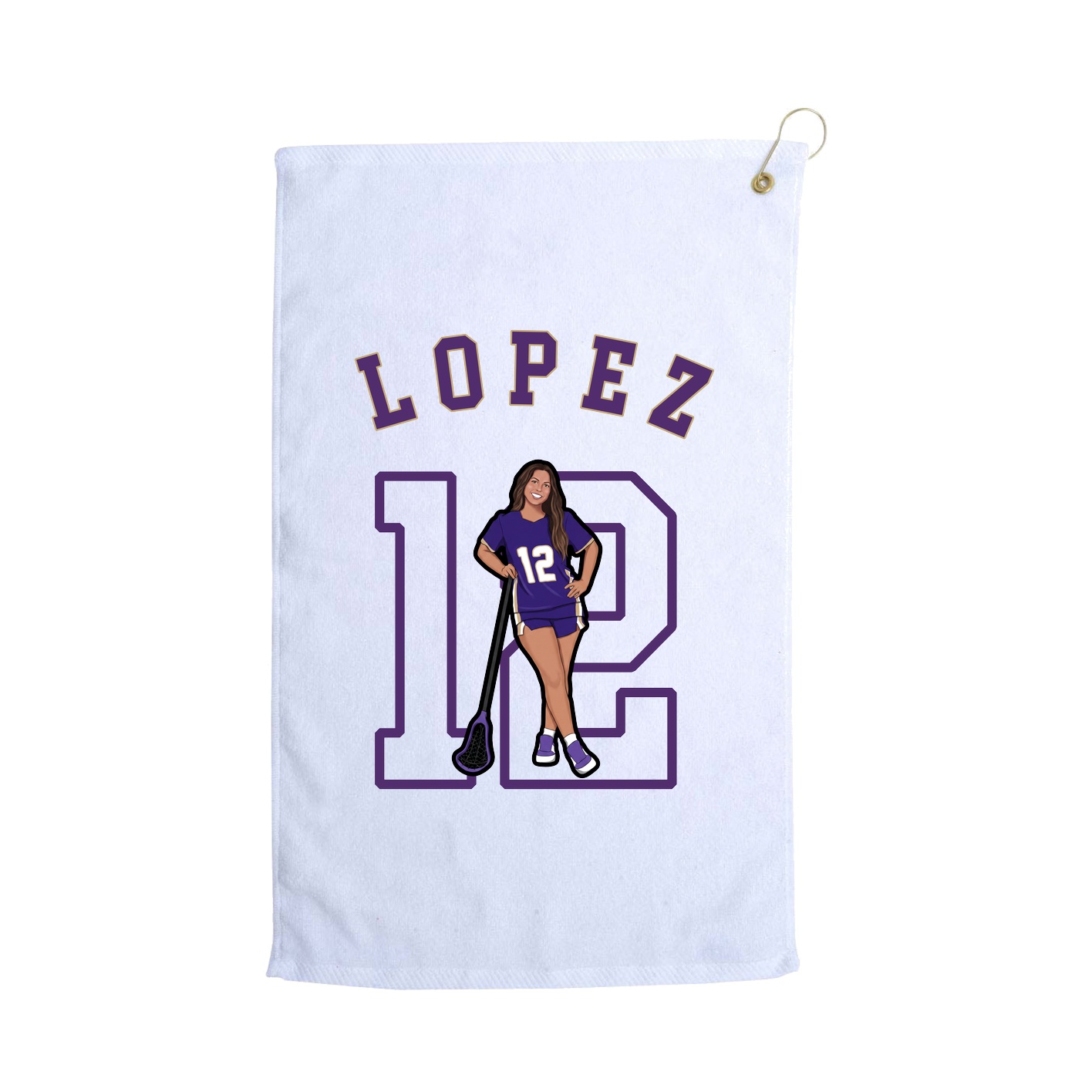 Golf Towel — Shirsey Arch in White