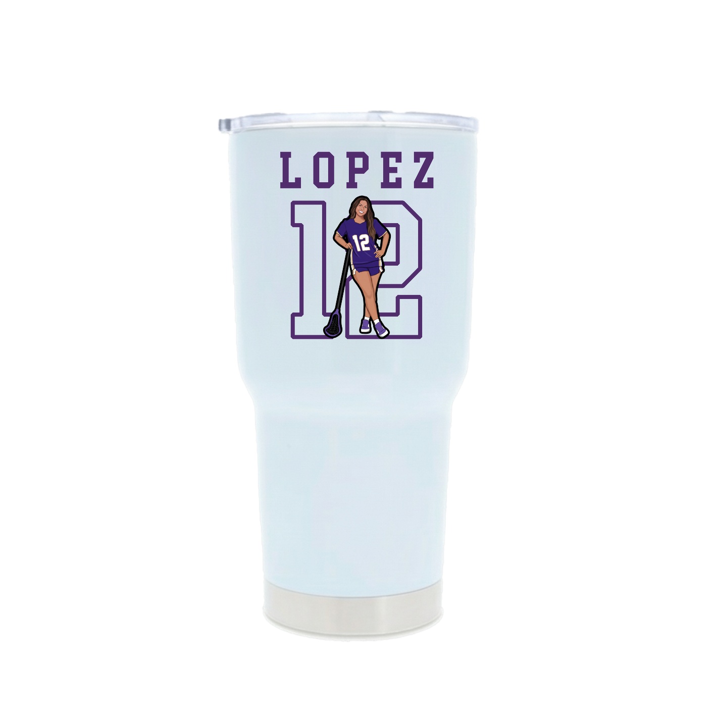 30oz Stainless Steel Tumbler — Shirsey in White