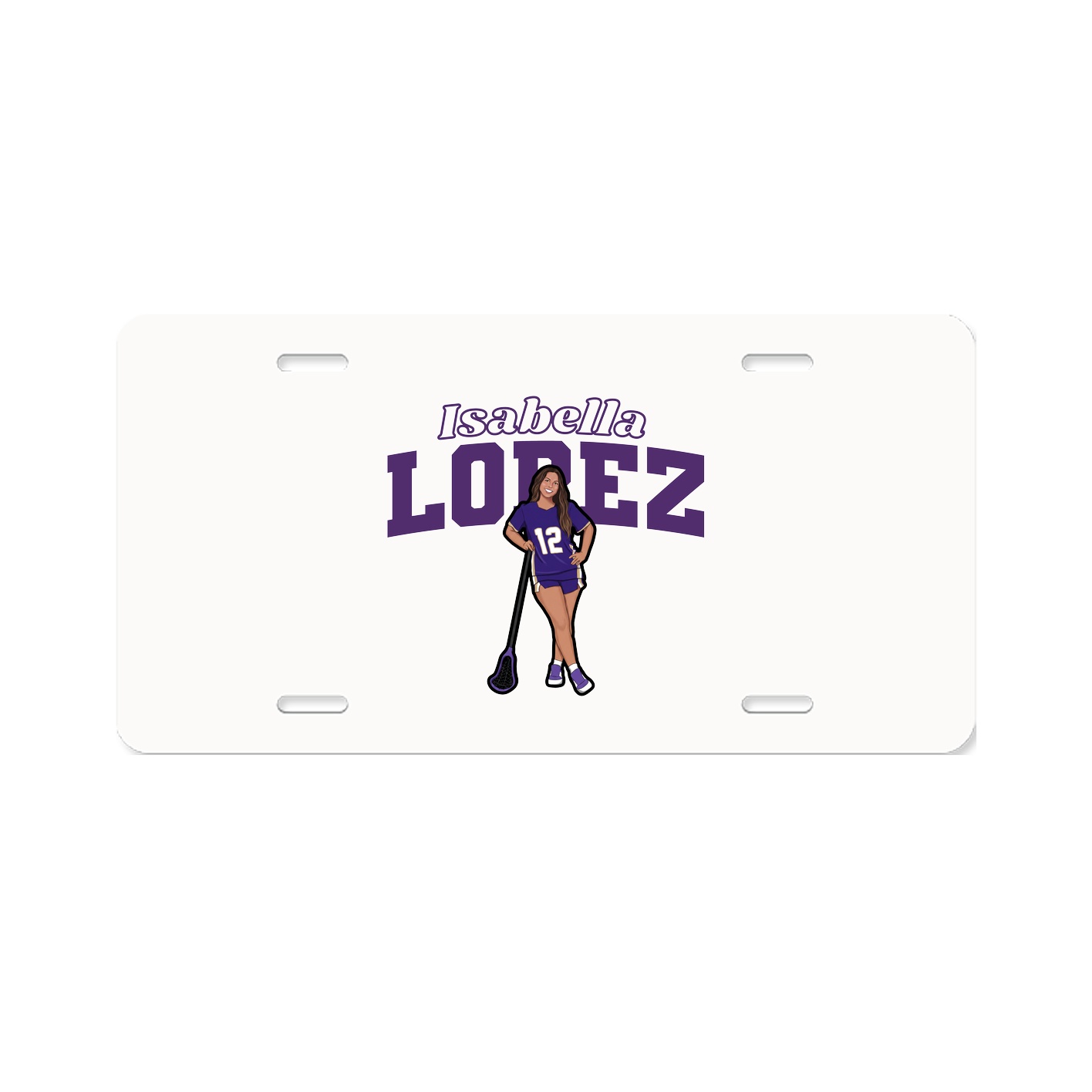 License Plate — Name Arch in Classic