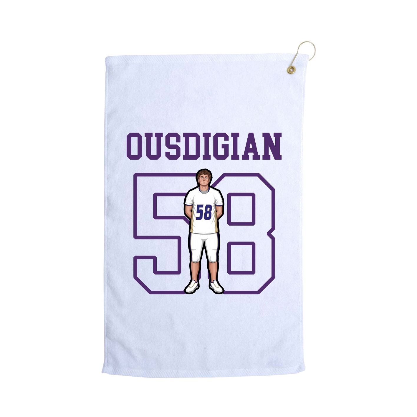 Golf Towel — Shirsey in White