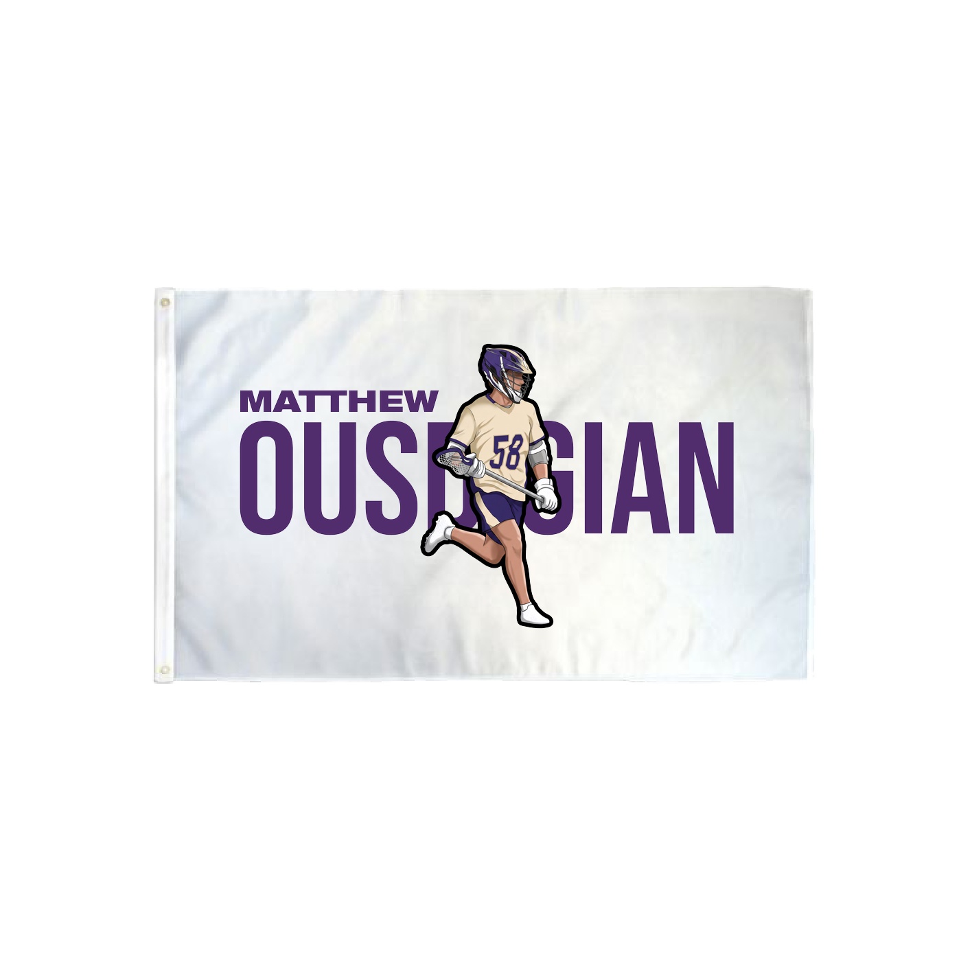 3x5 Flag — Player Name in Classic
