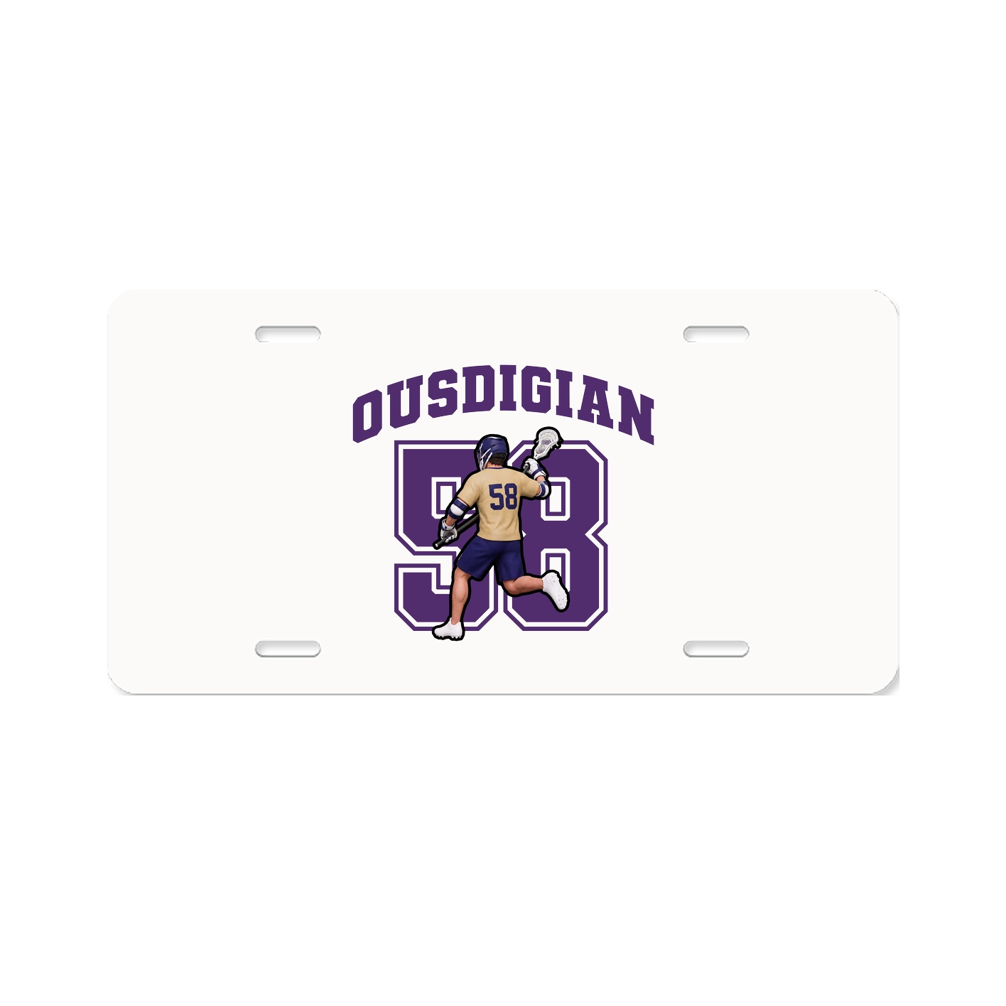 License Plate — Number in Classic