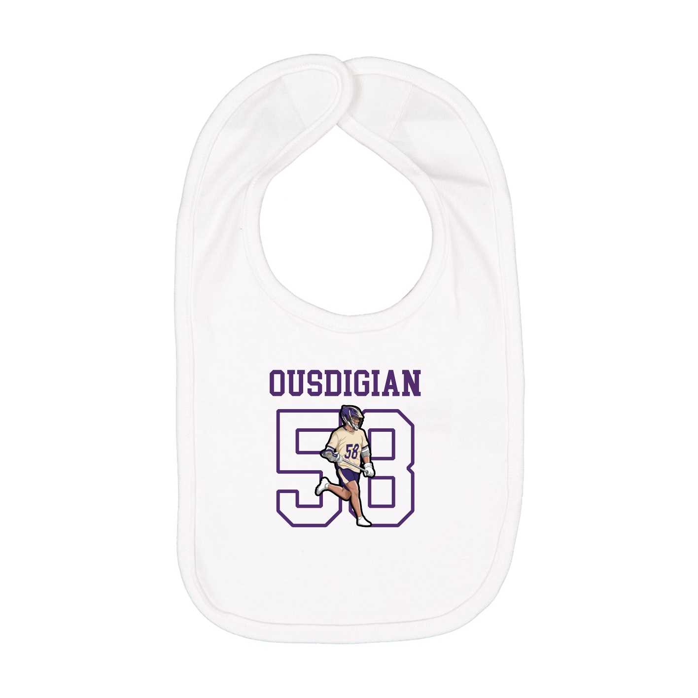 Infant Bib — Shirsey in White