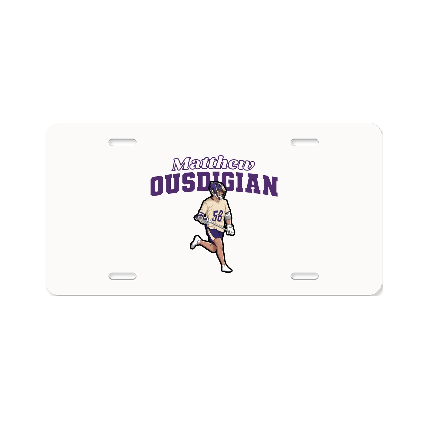 License Plate — Name Arch in Classic