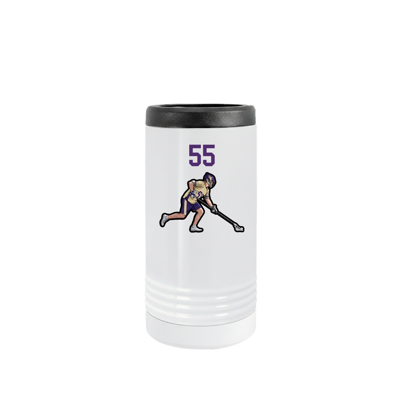 Slim Beverage Holder — Number Top in White