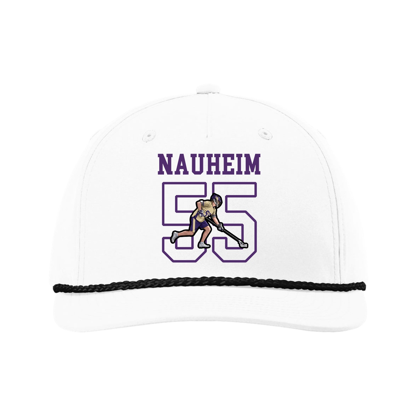 Five-Panel Classic Rope Cap — Shirsey in White
