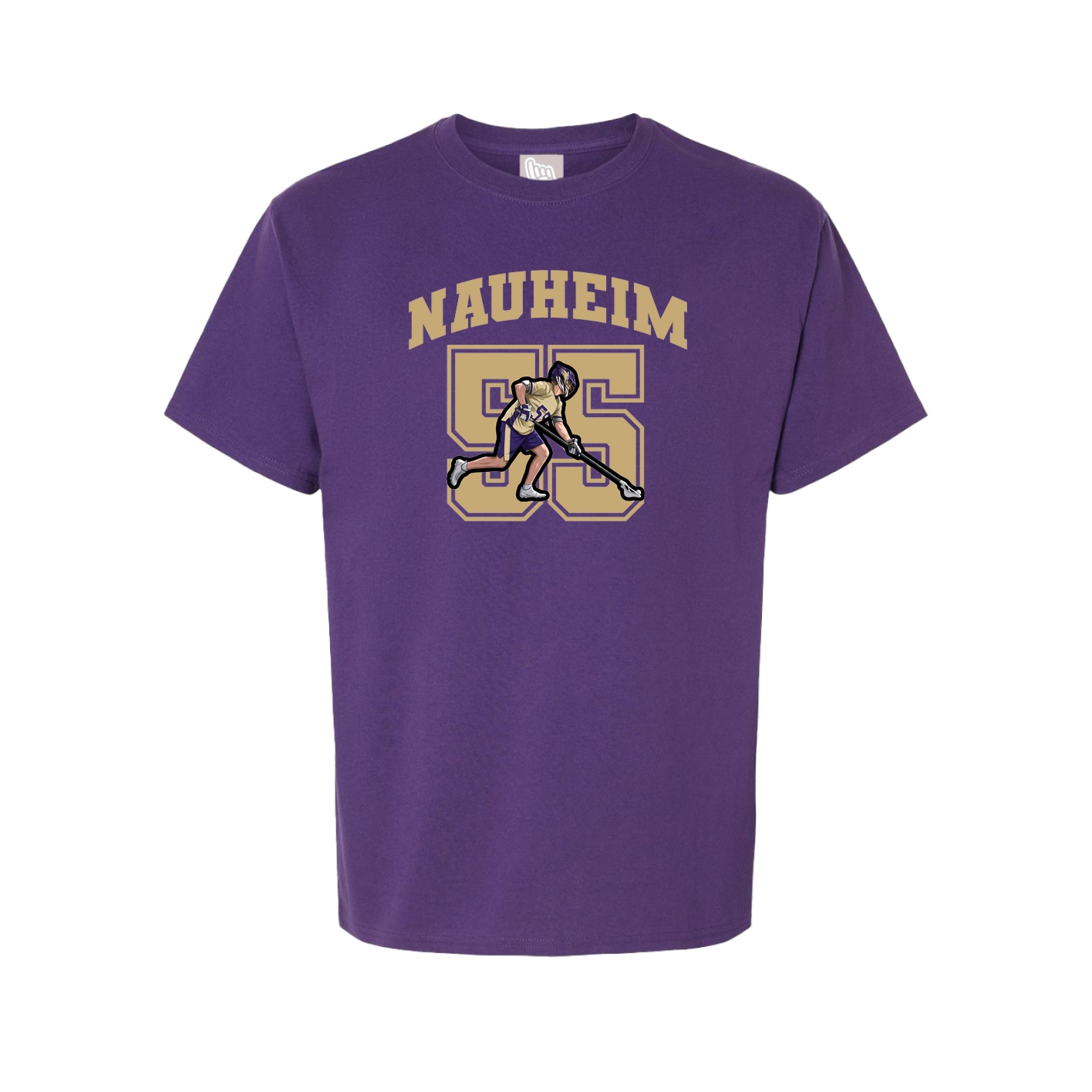 Youth Tee — Number in Purple