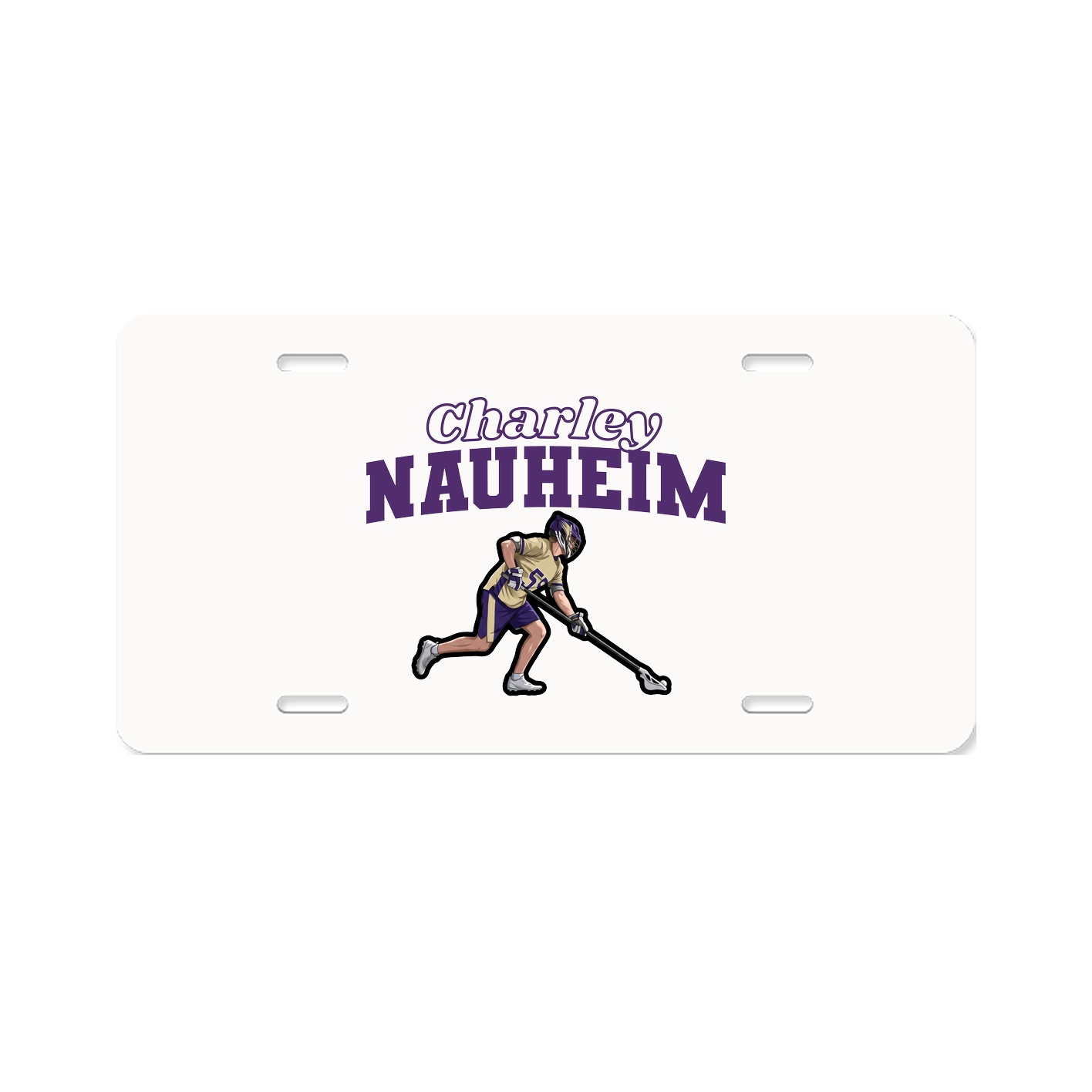 License Plate — Name Arch in Classic