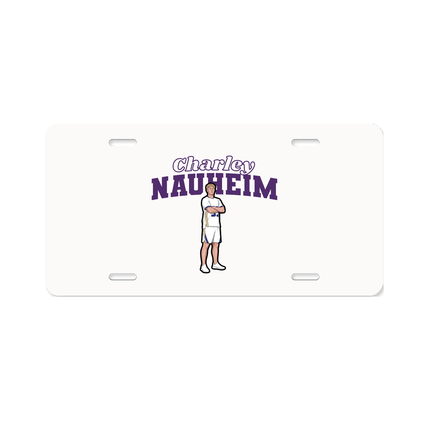 License Plate — Name Arch in Classic