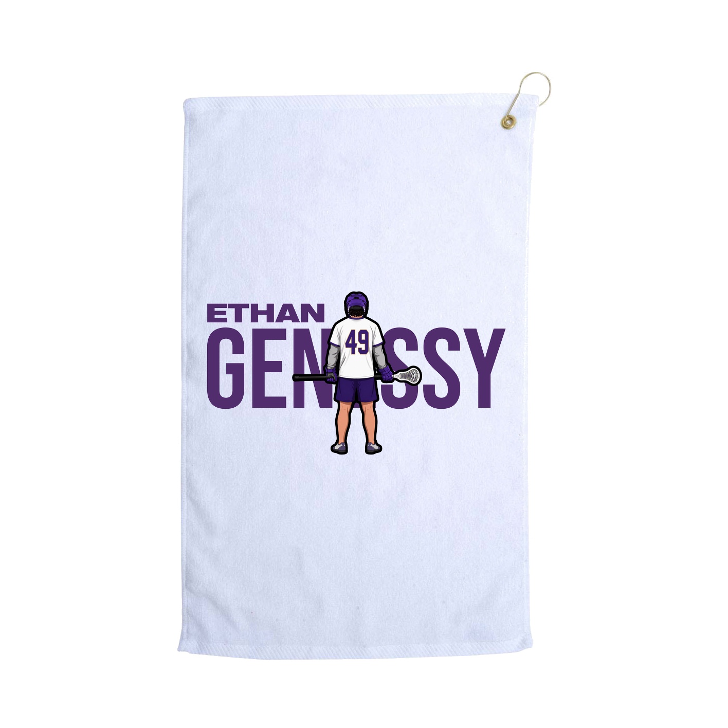 Golf Towel — Player Name in White