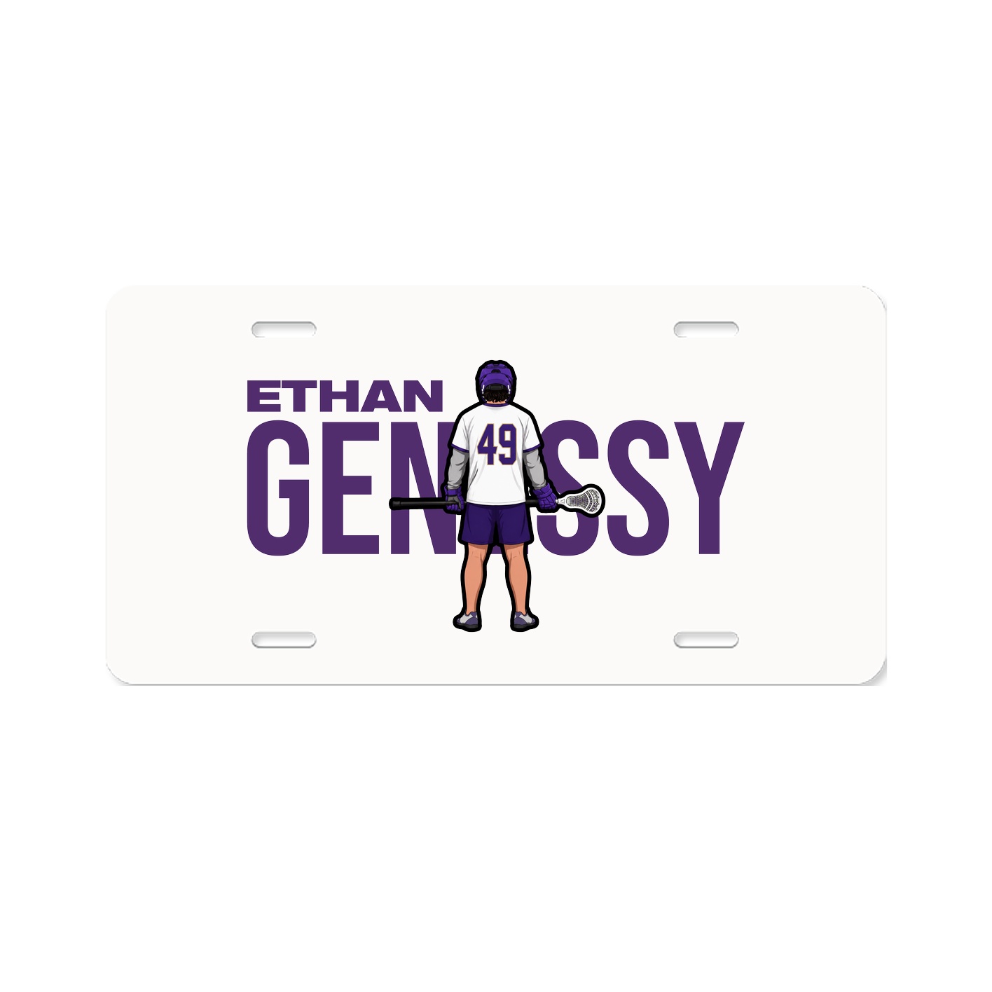License Plate — Player Name in Classic